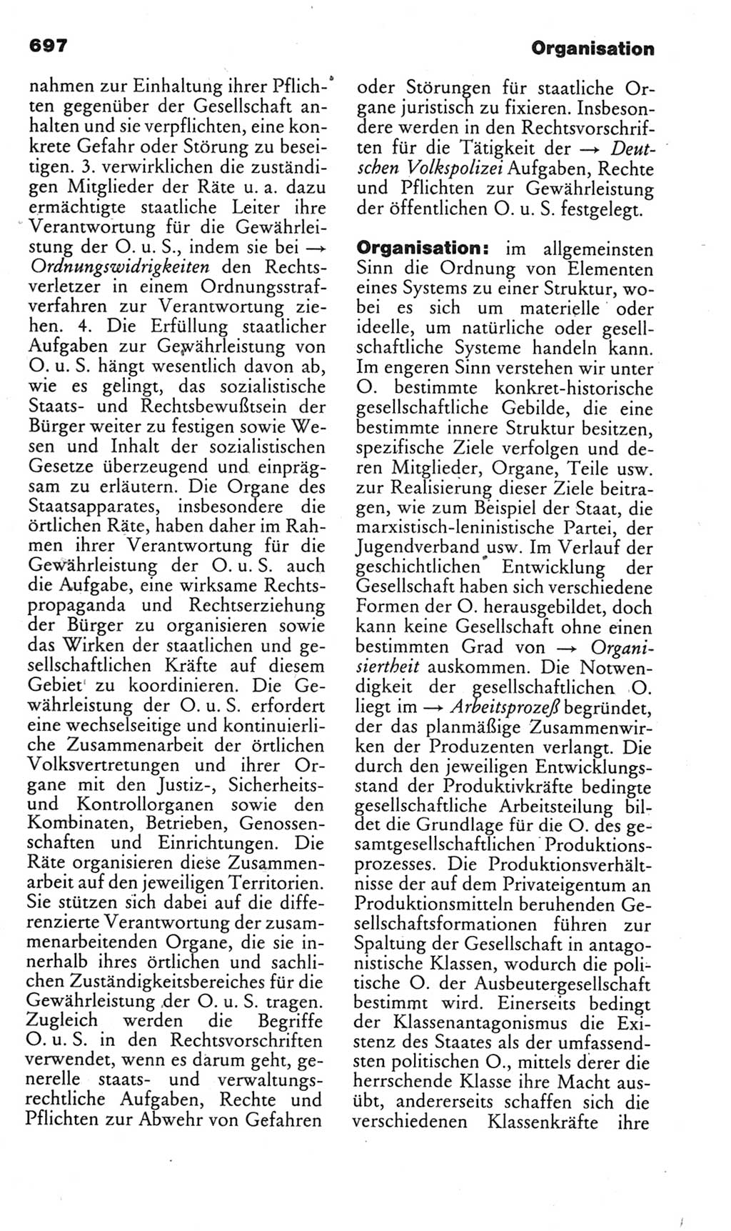 Kleines politisches Wörterbuch [Deutsche Demokratische Republik (DDR)] 1985, Seite 697 (Kl. pol. Wb. DDR 1985, S. 697)