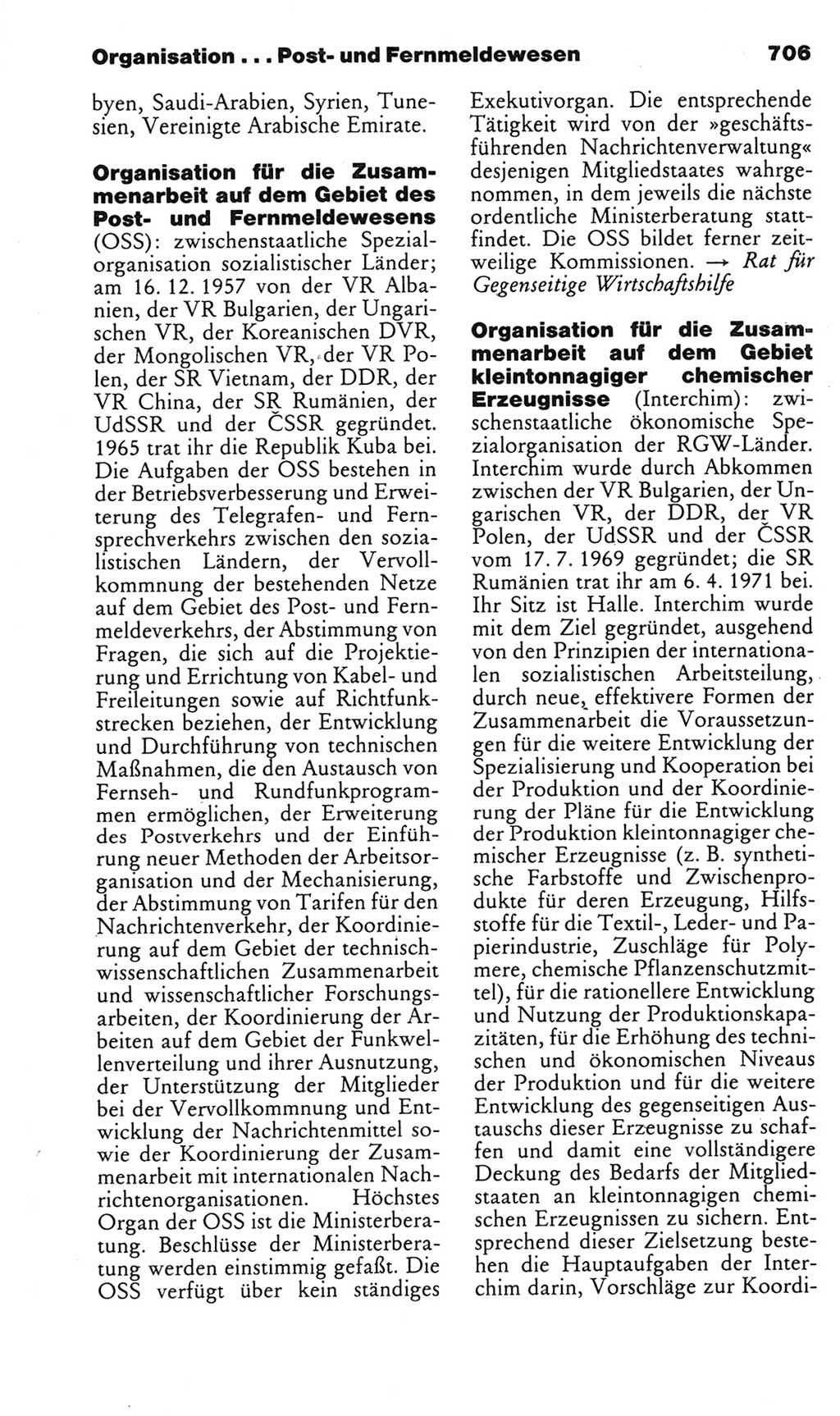 Kleines politisches Wörterbuch [Deutsche Demokratische Republik (DDR)] 1985, Seite 706 (Kl. pol. Wb. DDR 1985, S. 706)