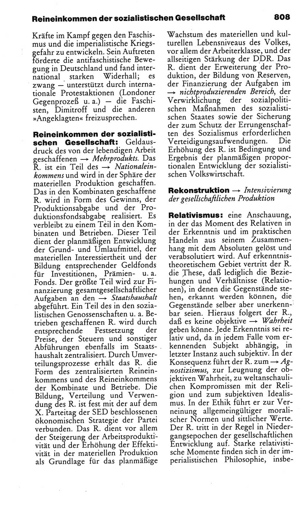 Kleines politisches Wörterbuch [Deutsche Demokratische Republik (DDR)] 1985, Seite 808 (Kl. pol. Wb. DDR 1985, S. 808)