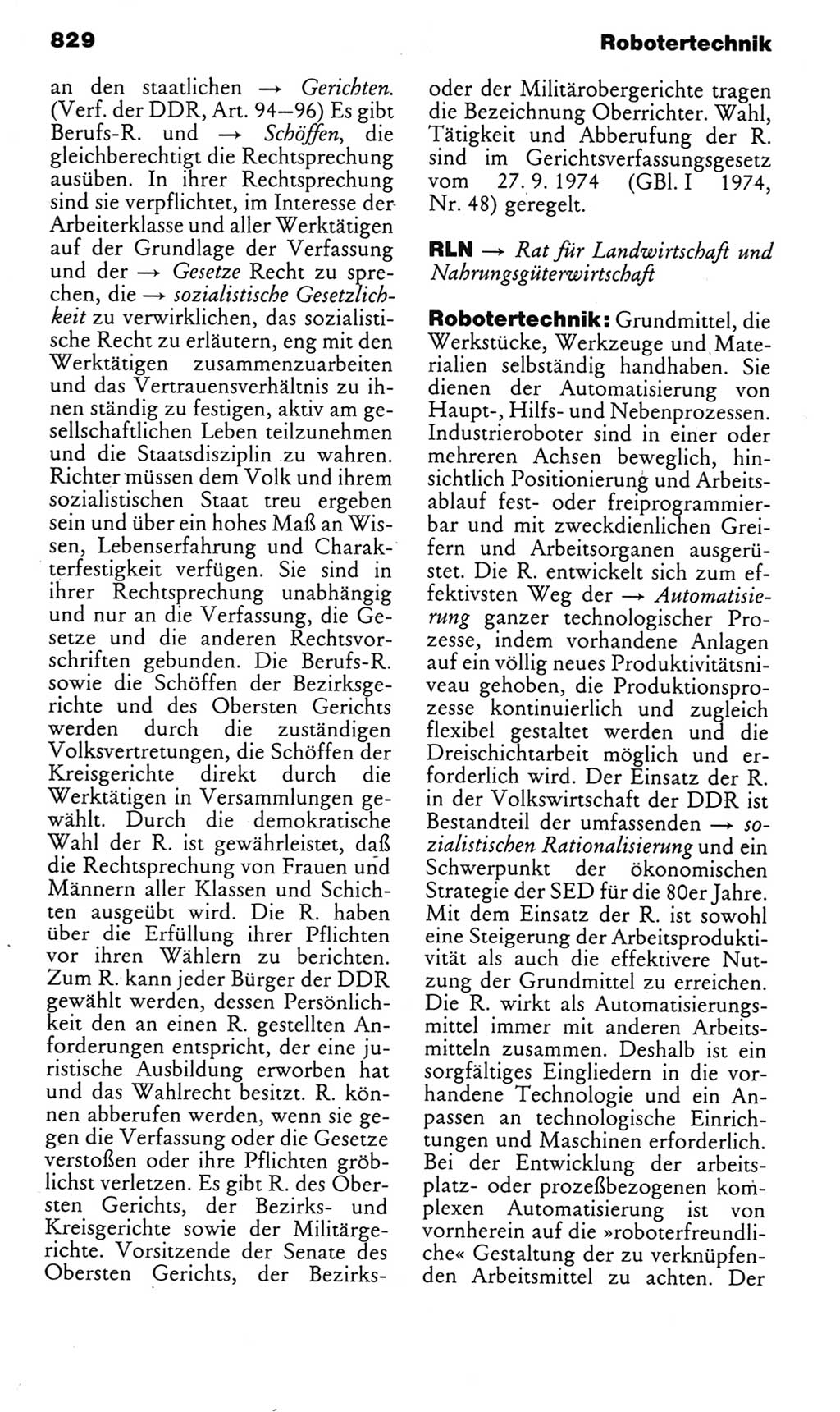Kleines politisches Wörterbuch [Deutsche Demokratische Republik (DDR)] 1985, Seite 829 (Kl. pol. Wb. DDR 1985, S. 829)
