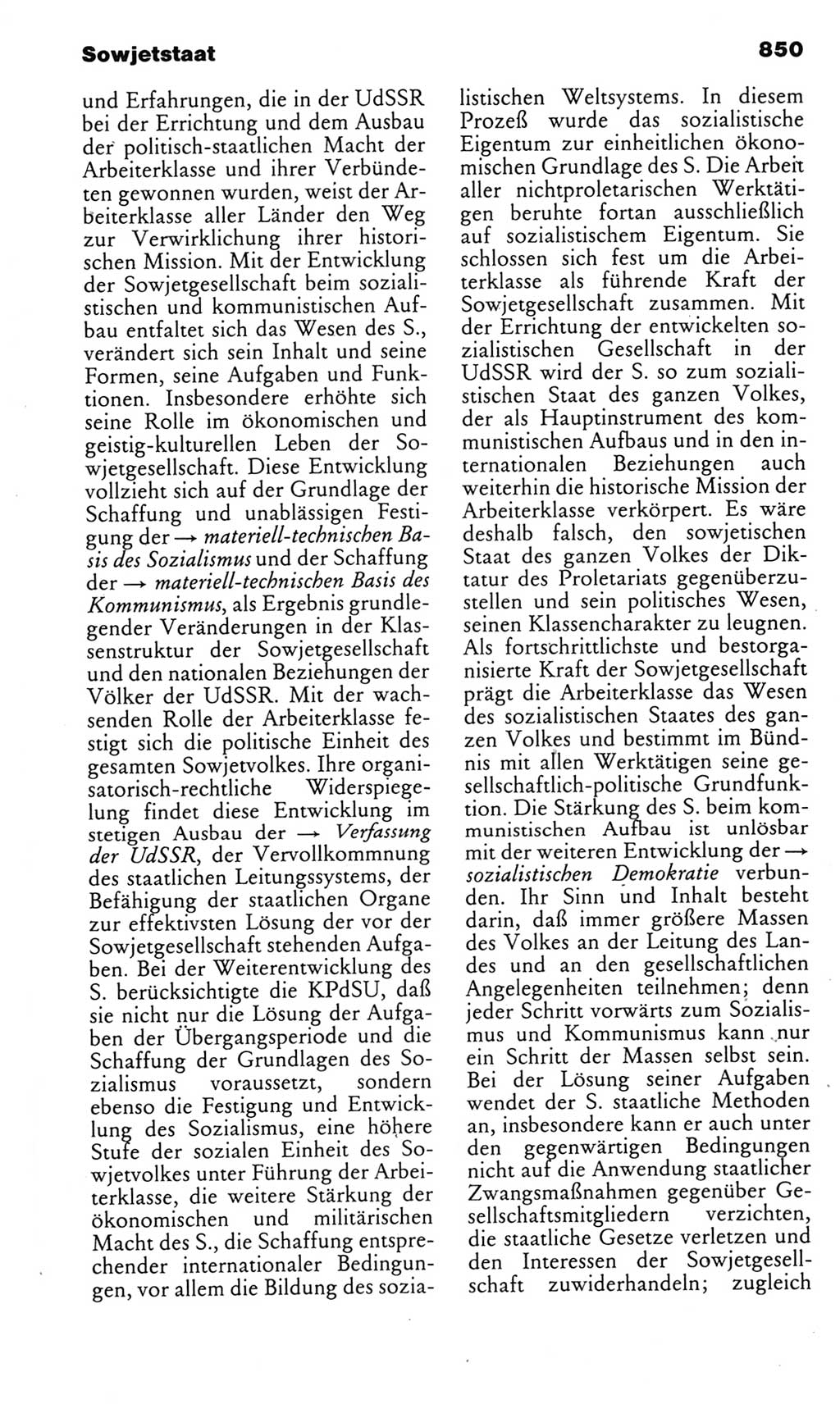 Kleines politisches Wörterbuch [Deutsche Demokratische Republik (DDR)] 1985, Seite 850 (Kl. pol. Wb. DDR 1985, S. 850)
