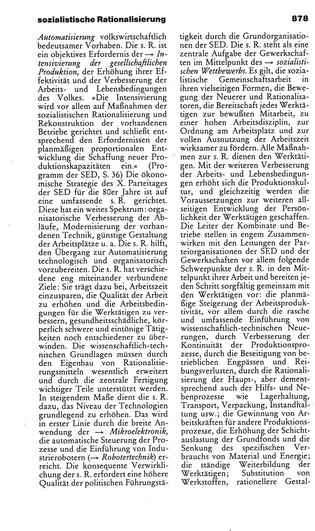 Kleines politisches Wörterbuch [Deutsche Demokratische Republik (DDR)] 1985, Seite 878 (Kl. pol. Wb. DDR 1985, S. 878)