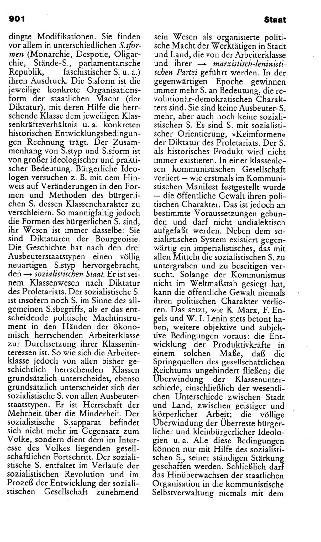 Kleines politisches Wörterbuch [Deutsche Demokratische Republik (DDR)] 1985, Seite 901 (Kl. pol. Wb. DDR 1985, S. 901)