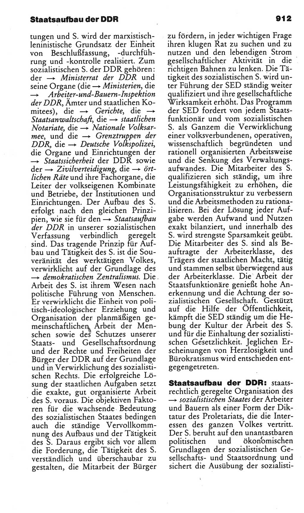 Kleines politisches Wörterbuch [Deutsche Demokratische Republik (DDR)] 1985, Seite 912 (Kl. pol. Wb. DDR 1985, S. 912)