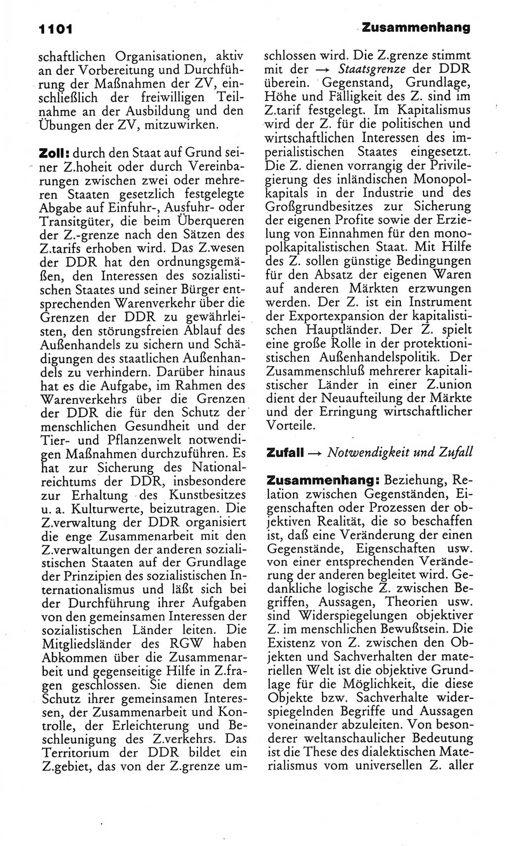 Kleines politisches Wörterbuch [Deutsche Demokratische Republik (DDR)] 1985, Seite 1101 (Kl. pol. Wb. DDR 1985, S. 1101)