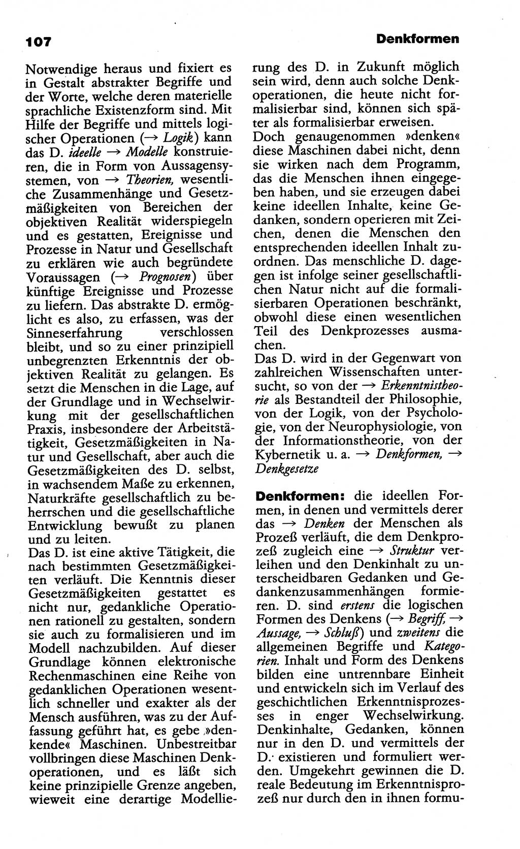 Wörterbuch der marxistisch-leninistischen Philosophie [Deutsche Demokratische Republik (DDR)] 1985, Seite 107 (Wb. ML Phil. DDR 1985, S. 107)