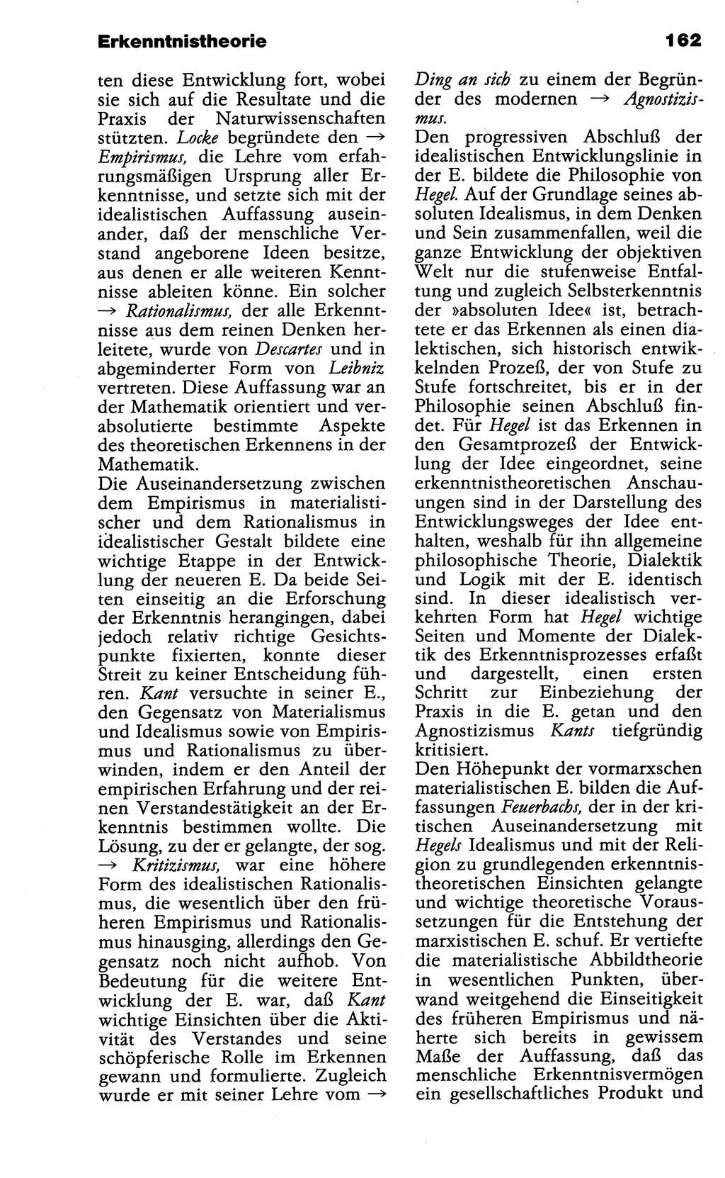 Wörterbuch der marxistisch-leninistischen Philosophie [Deutsche Demokratische Republik (DDR)] 1985, Seite 162 (Wb. ML Phil. DDR 1985, S. 162)