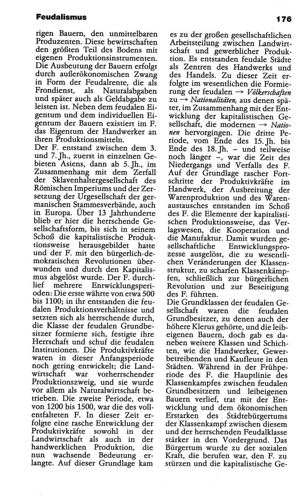 Wörterbuch der marxistisch-leninistischen Philosophie [Deutsche Demokratische Republik (DDR)] 1985, Seite 176 (Wb. ML Phil. DDR 1985, S. 176)