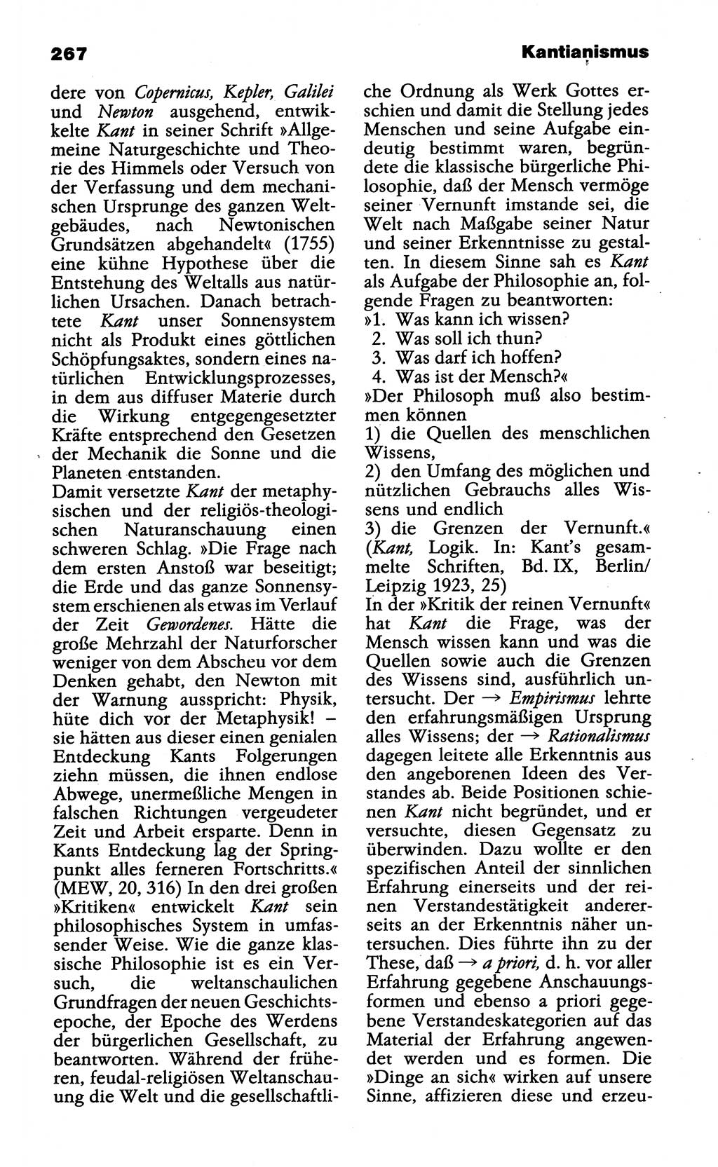 Wörterbuch der marxistisch-leninistischen Philosophie [Deutsche Demokratische Republik (DDR)] 1985, Seite 267 (Wb. ML Phil. DDR 1985, S. 267)