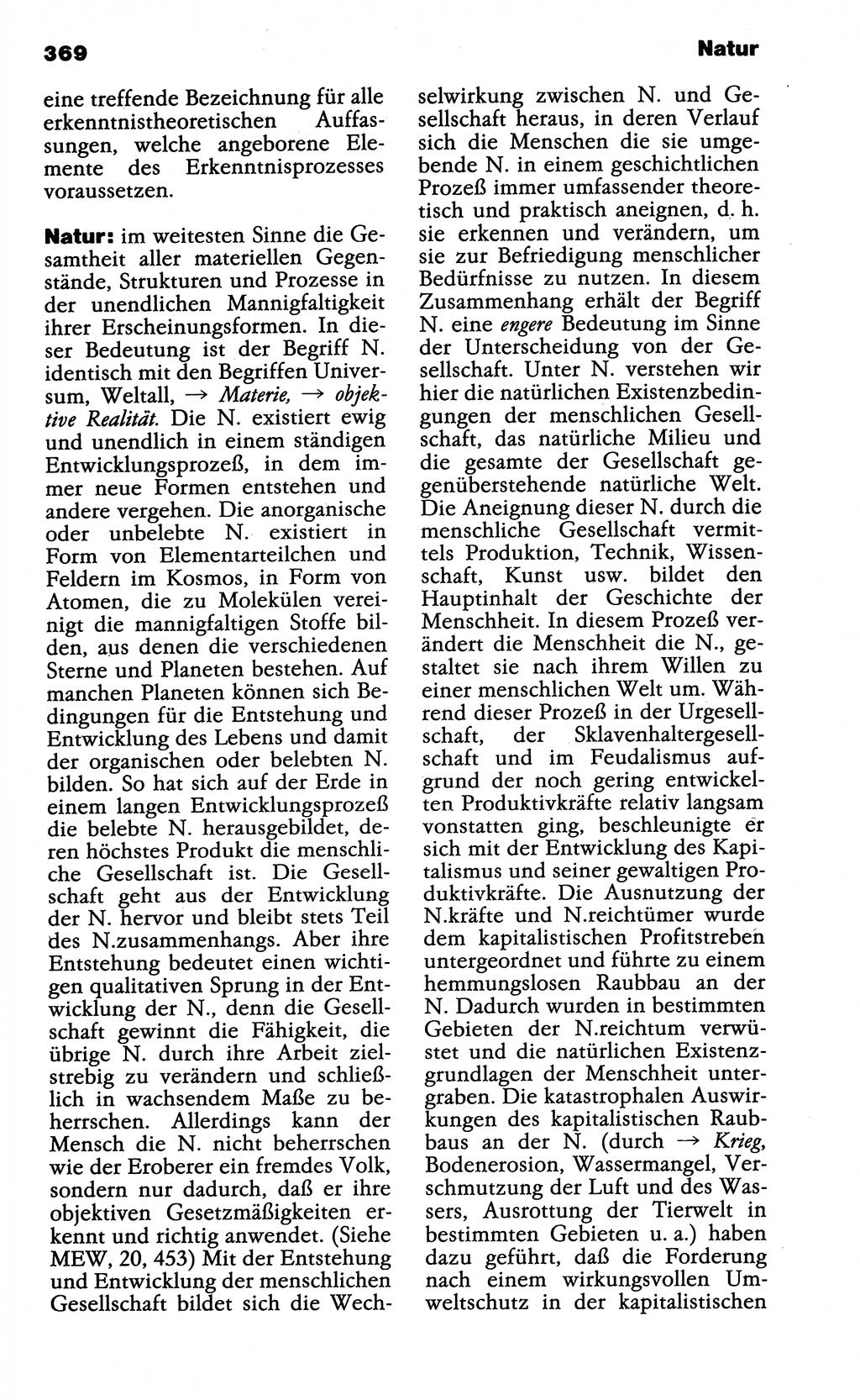 Wörterbuch der marxistisch-leninistischen Philosophie [Deutsche Demokratische Republik (DDR)] 1985, Seite 369 (Wb. ML Phil. DDR 1985, S. 369)