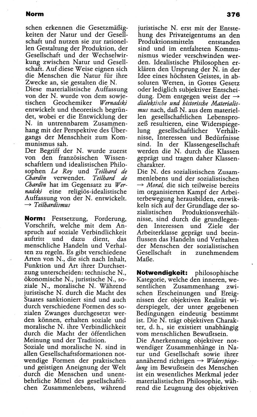 Wörterbuch der marxistisch-leninistischen Philosophie [Deutsche Demokratische Republik (DDR)] 1985, Seite 376 (Wb. ML Phil. DDR 1985, S. 376)