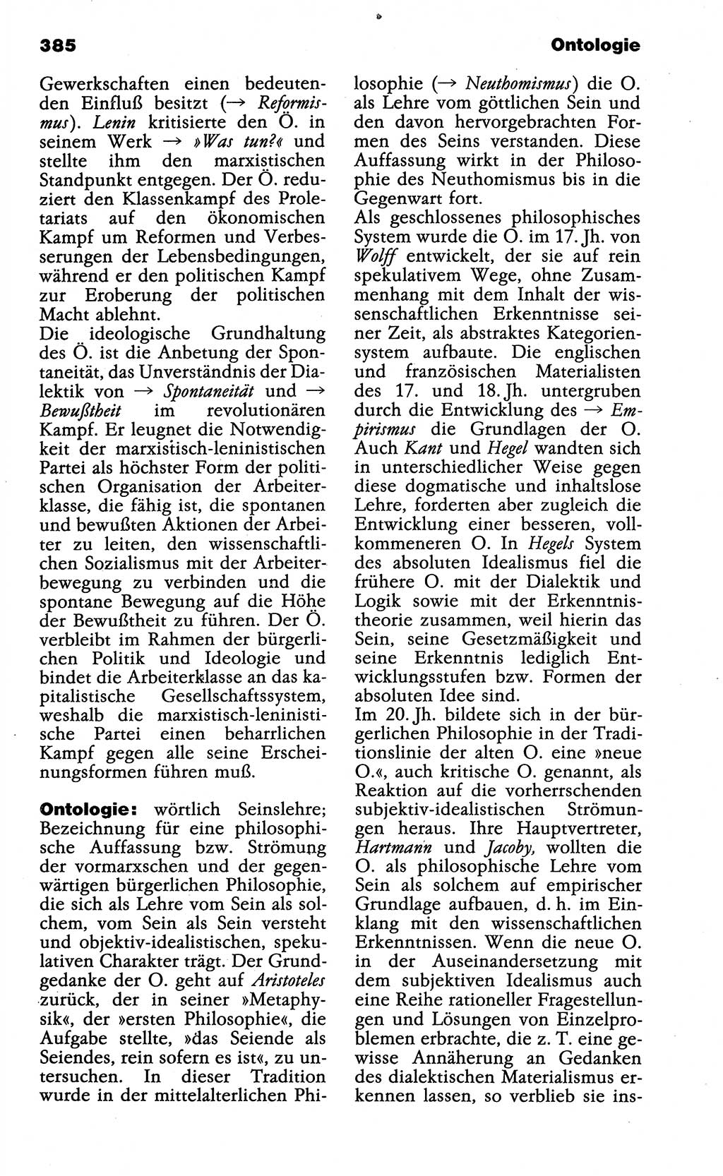 Wörterbuch der marxistisch-leninistischen Philosophie [Deutsche Demokratische Republik (DDR)] 1985, Seite 385 (Wb. ML Phil. DDR 1985, S. 385)