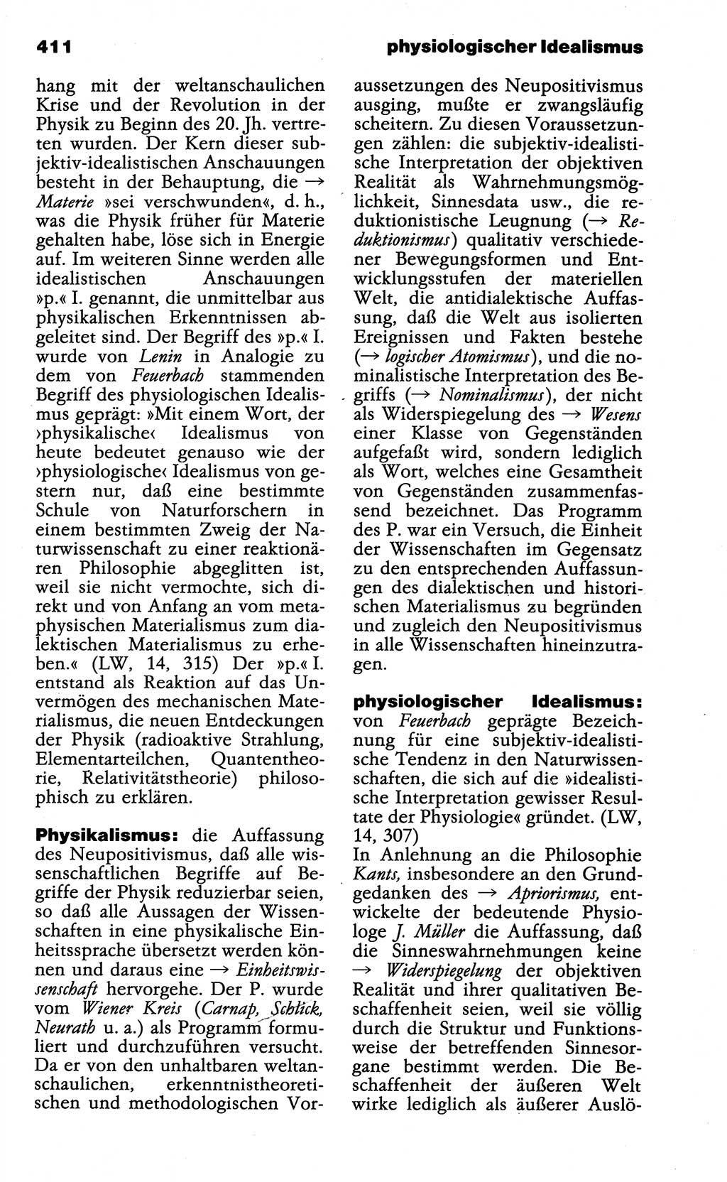 Wörterbuch der marxistisch-leninistischen Philosophie [Deutsche Demokratische Republik (DDR)] 1985, Seite 411 (Wb. ML Phil. DDR 1985, S. 411)