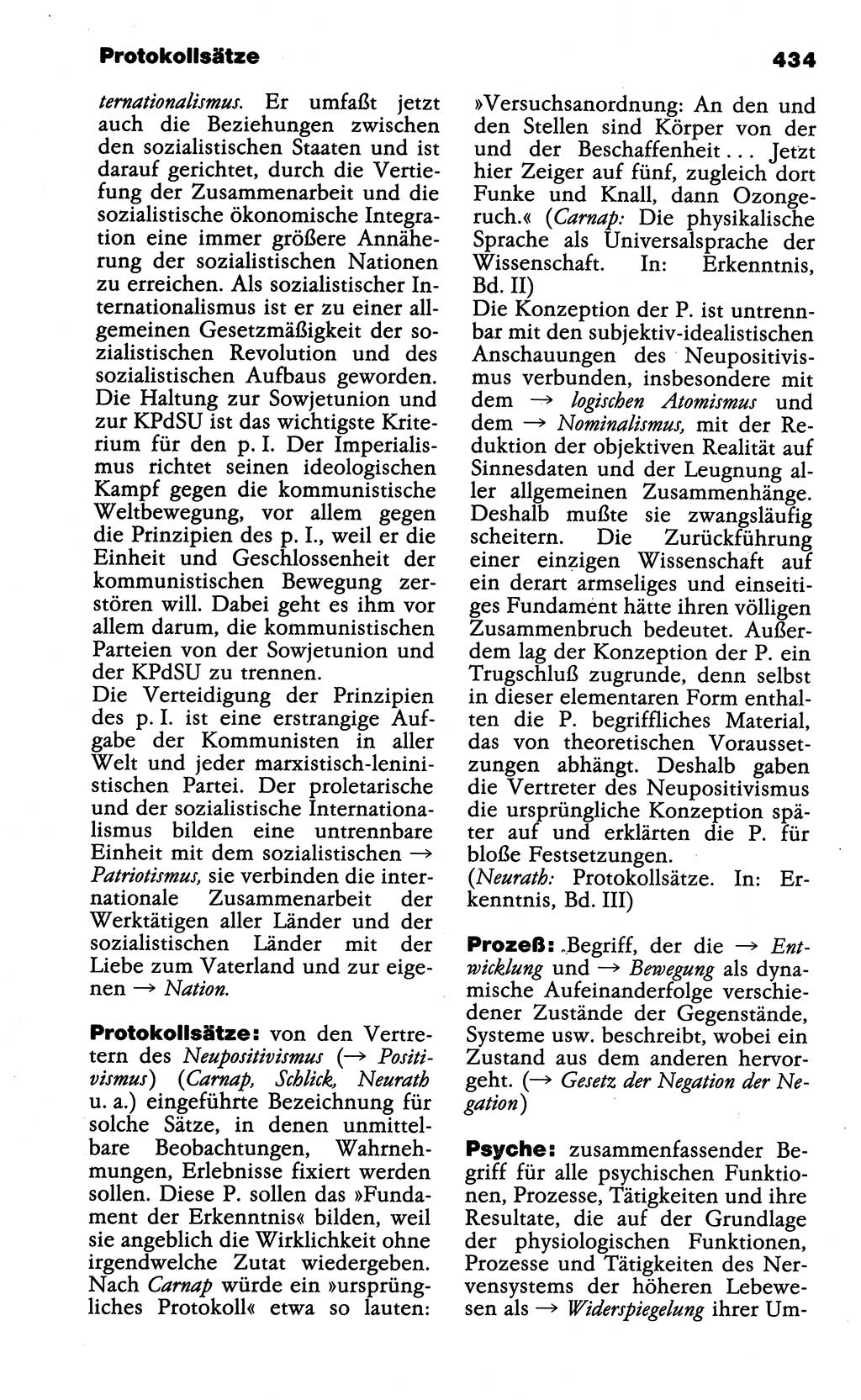 Wörterbuch der marxistisch-leninistischen Philosophie [Deutsche Demokratische Republik (DDR)] 1985, Seite 434 (Wb. ML Phil. DDR 1985, S. 434)