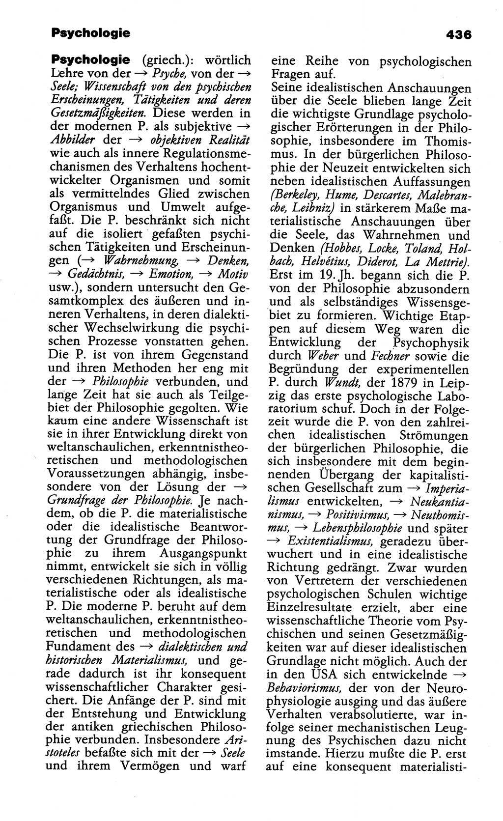 Wörterbuch der marxistisch-leninistischen Philosophie [Deutsche Demokratische Republik (DDR)] 1985, Seite 436 (Wb. ML Phil. DDR 1985, S. 436)