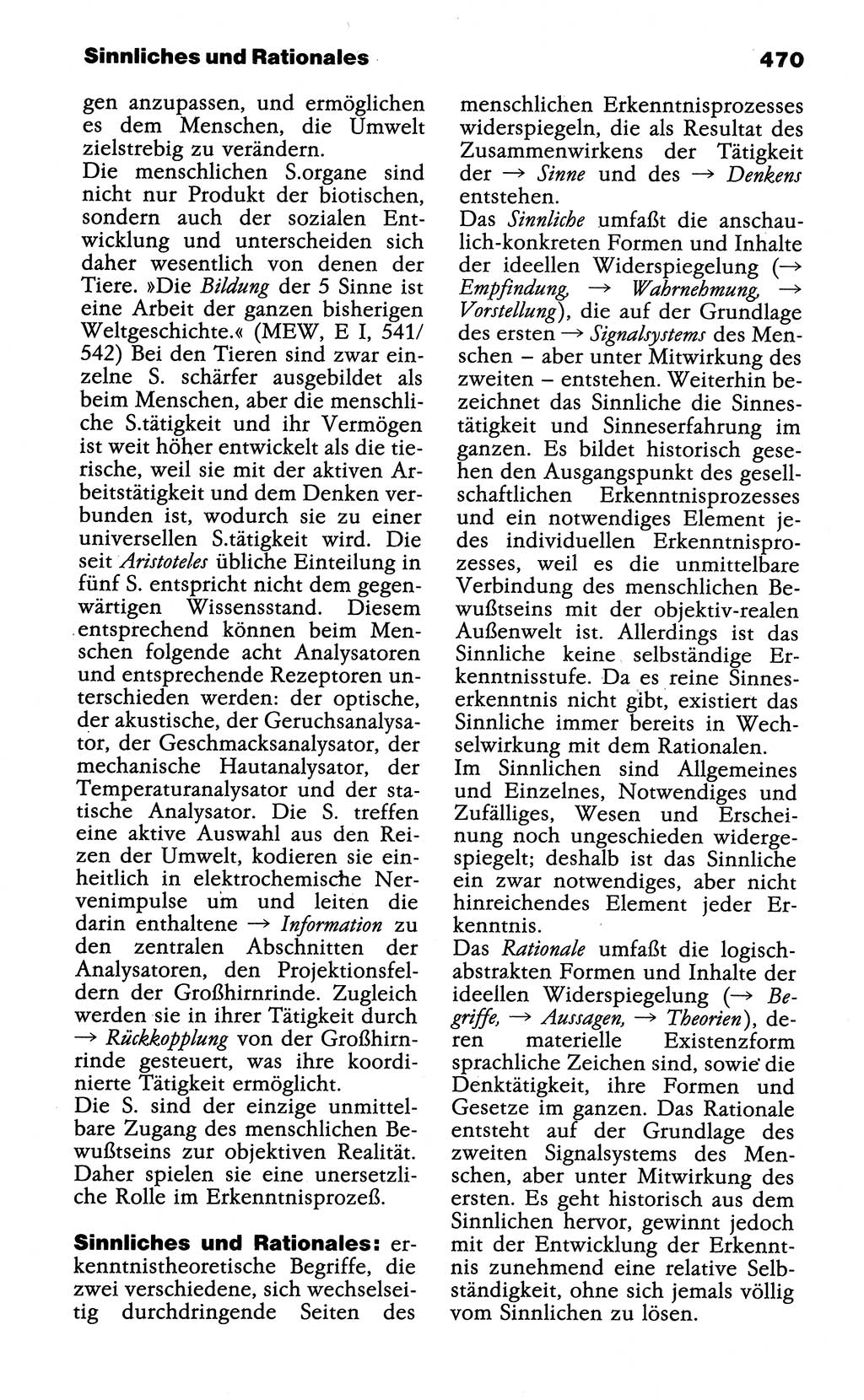 Wörterbuch der marxistisch-leninistischen Philosophie [Deutsche Demokratische Republik (DDR)] 1985, Seite 470 (Wb. ML Phil. DDR 1985, S. 470)