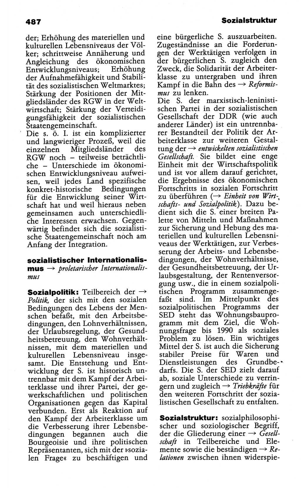 Wörterbuch der marxistisch-leninistischen Philosophie [Deutsche Demokratische Republik (DDR)] 1985, Seite 487 (Wb. ML Phil. DDR 1985, S. 487)