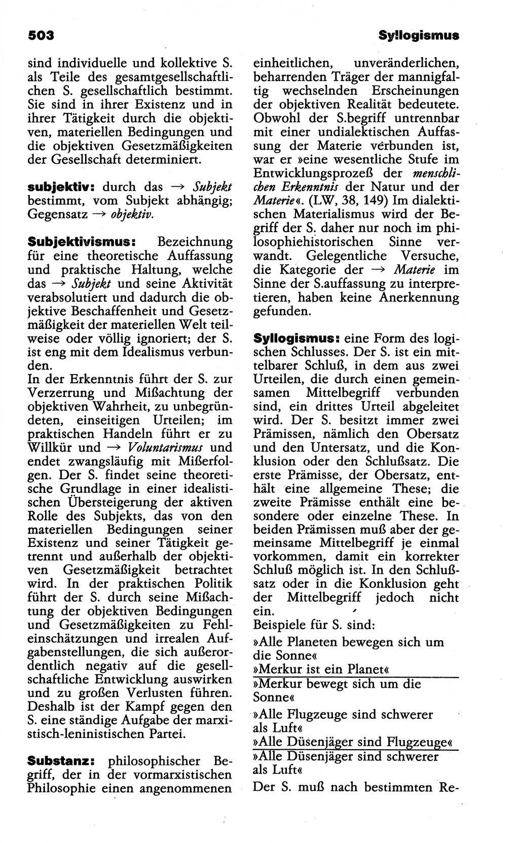 Wörterbuch der marxistisch-leninistischen Philosophie [Deutsche Demokratische Republik (DDR)] 1985, Seite 503 (Wb. ML Phil. DDR 1985, S. 503)