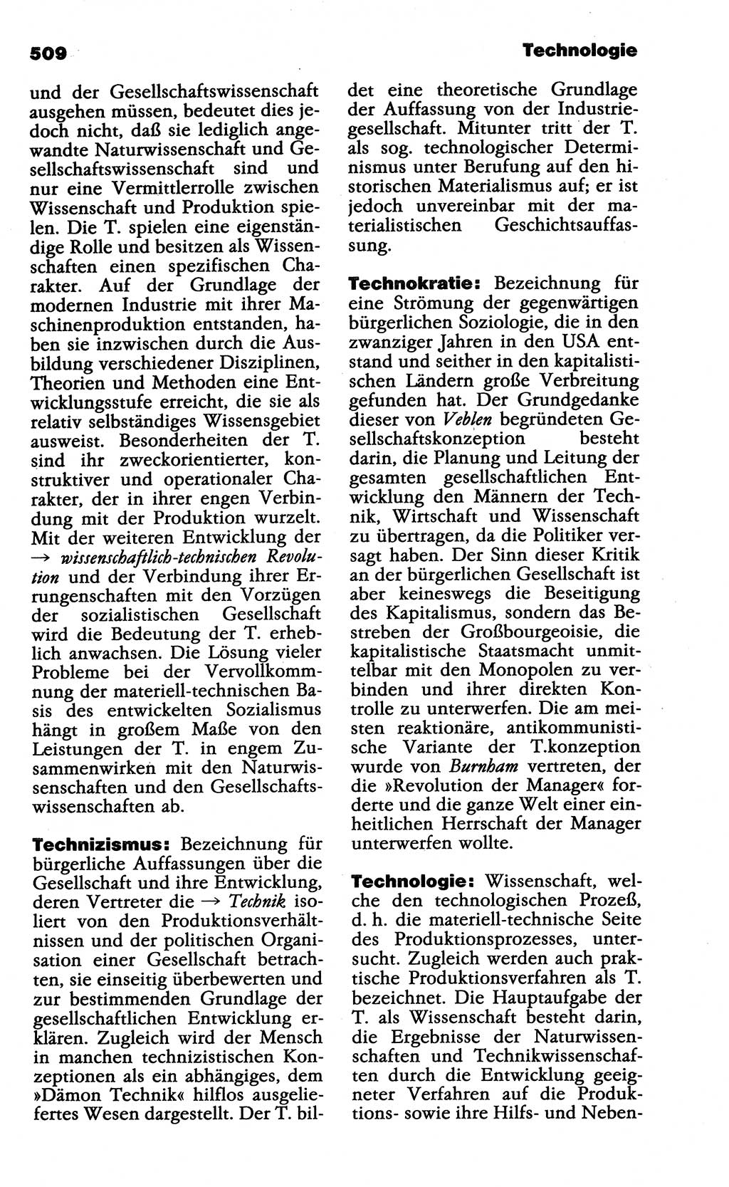 Wörterbuch der marxistisch-leninistischen Philosophie [Deutsche Demokratische Republik (DDR)] 1985, Seite 509 (Wb. ML Phil. DDR 1985, S. 509)