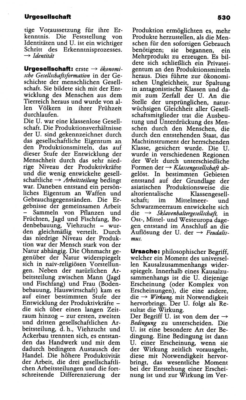 Wörterbuch der marxistisch-leninistischen Philosophie [Deutsche Demokratische Republik (DDR)] 1985, Seite 530 (Wb. ML Phil. DDR 1985, S. 530)