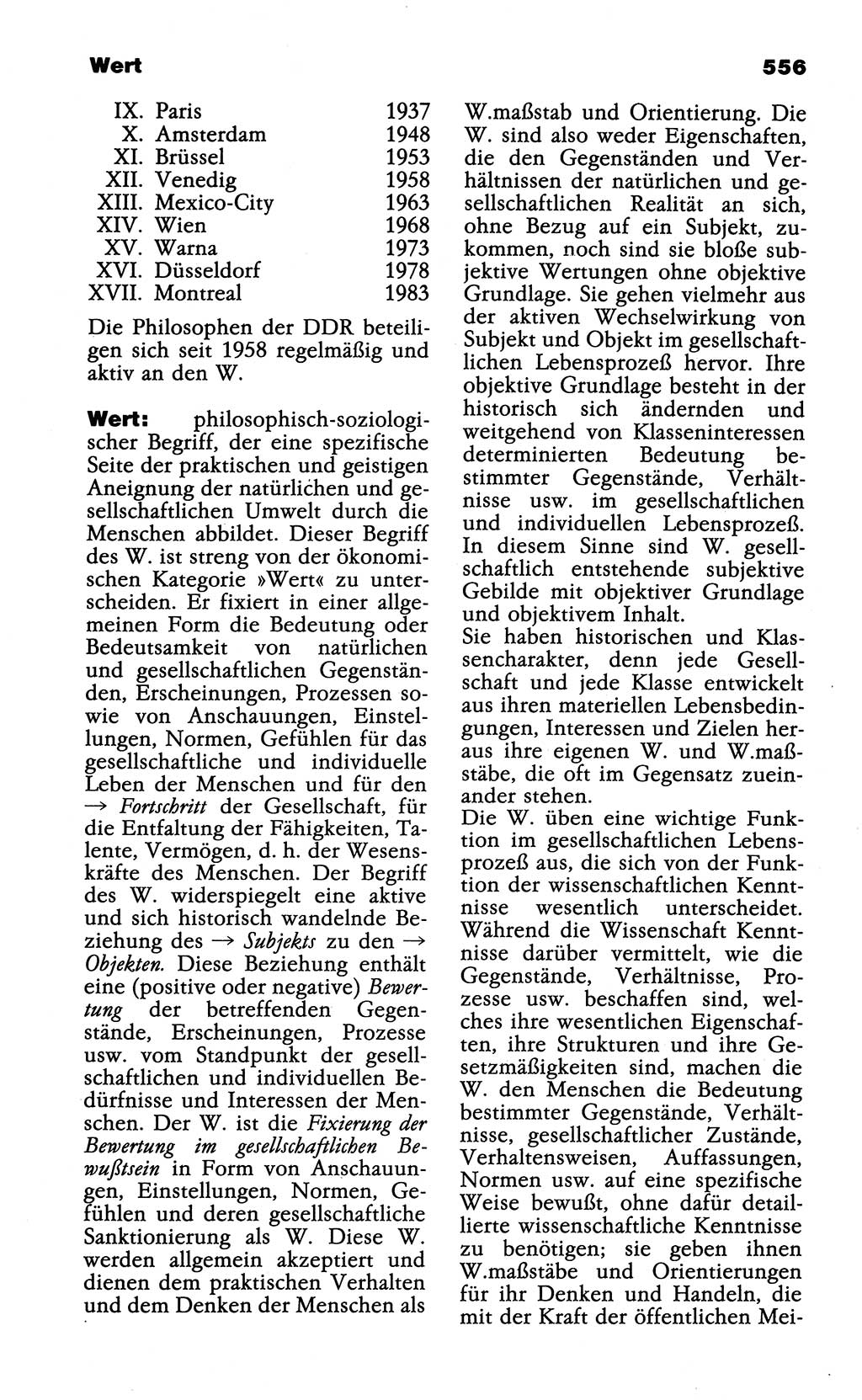 Wörterbuch der marxistisch-leninistischen Philosophie [Deutsche Demokratische Republik (DDR)] 1985, Seite 556 (Wb. ML Phil. DDR 1985, S. 556)