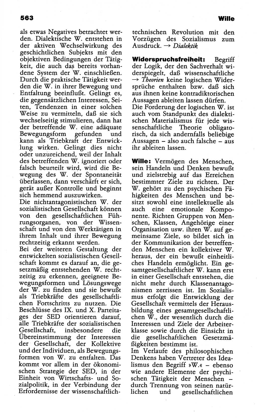 Wörterbuch der marxistisch-leninistischen Philosophie [Deutsche Demokratische Republik (DDR)] 1985, Seite 563 (Wb. ML Phil. DDR 1985, S. 563)