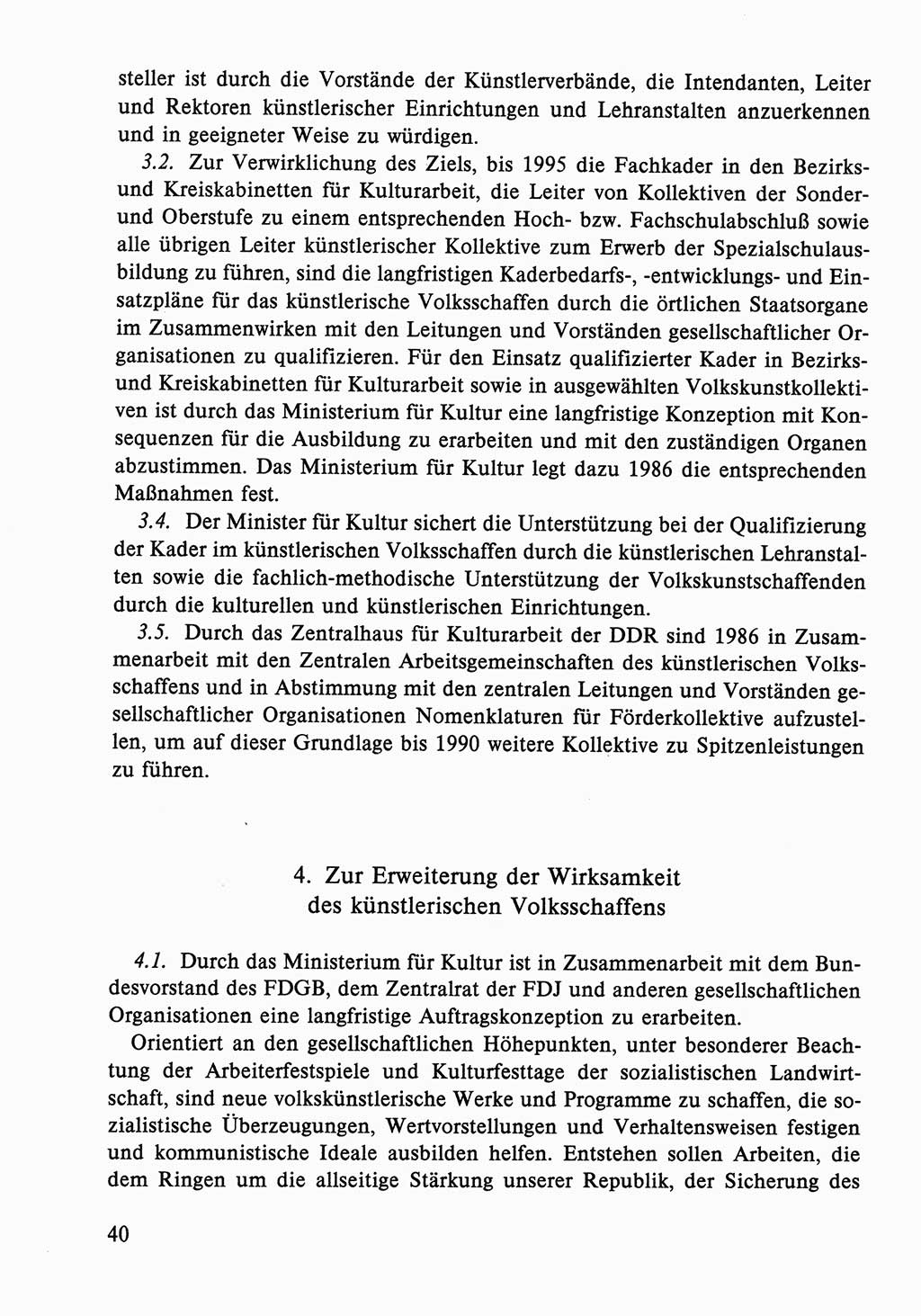 Dokumente der Sozialistischen Einheitspartei Deutschlands (SED) [Deutsche Demokratische Republik (DDR)] 1986-1987, Seite 40 (Dok. SED DDR 1986-1987, S. 40)