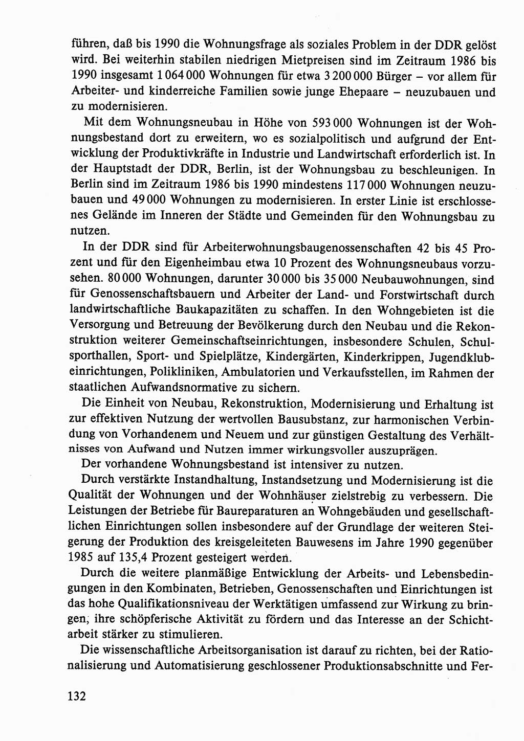 Dokumente der Sozialistischen Einheitspartei Deutschlands (SED) [Deutsche Demokratische Republik (DDR)] 1986-1987, Seite 132 (Dok. SED DDR 1986-1987, S. 132)