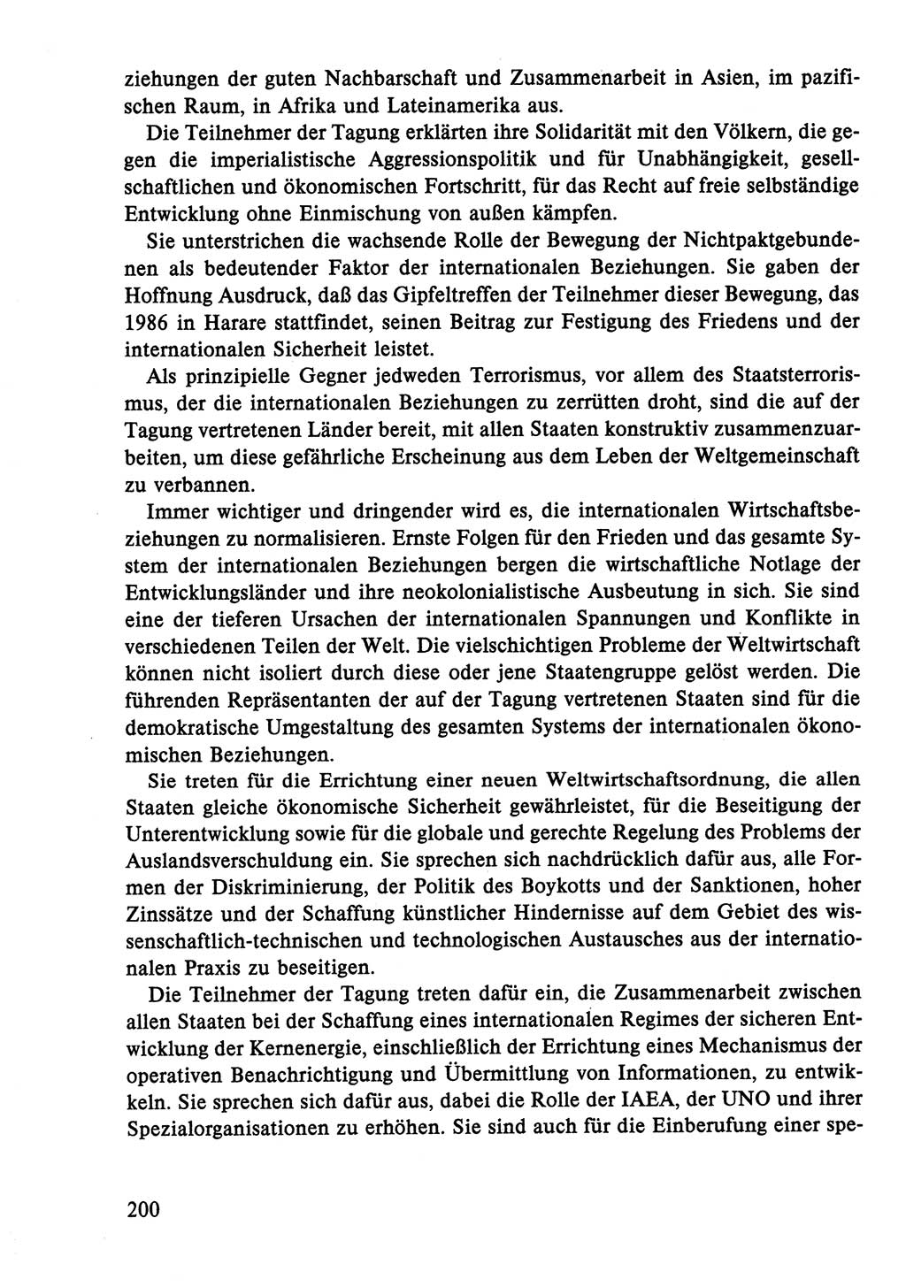 Dokumente der Sozialistischen Einheitspartei Deutschlands (SED) [Deutsche Demokratische Republik (DDR)] 1986-1987, Seite 200 (Dok. SED DDR 1986-1987, S. 200)