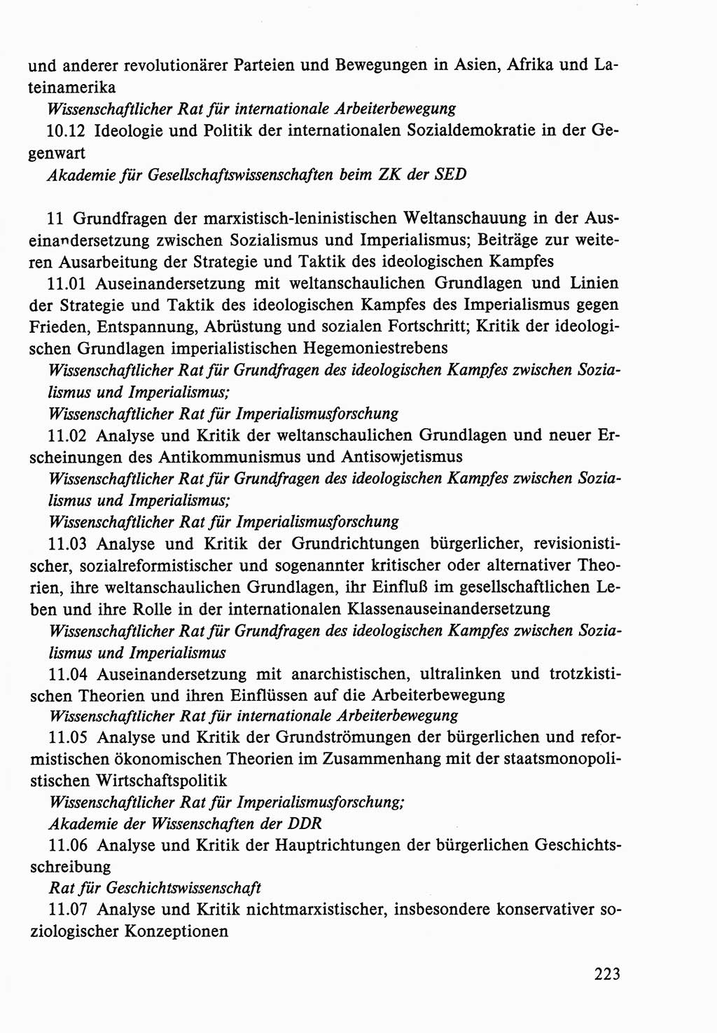 Dokumente der Sozialistischen Einheitspartei Deutschlands (SED) [Deutsche Demokratische Republik (DDR)] 1986-1987, Seite 223 (Dok. SED DDR 1986-1987, S. 223)