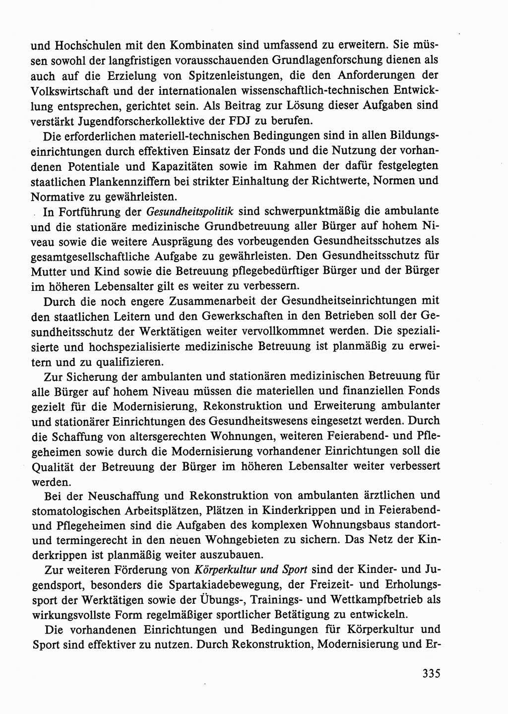Dokumente der Sozialistischen Einheitspartei Deutschlands (SED) [Deutsche Demokratische Republik (DDR)] 1986-1987, Seite 335 (Dok. SED DDR 1986-1987, S. 335)