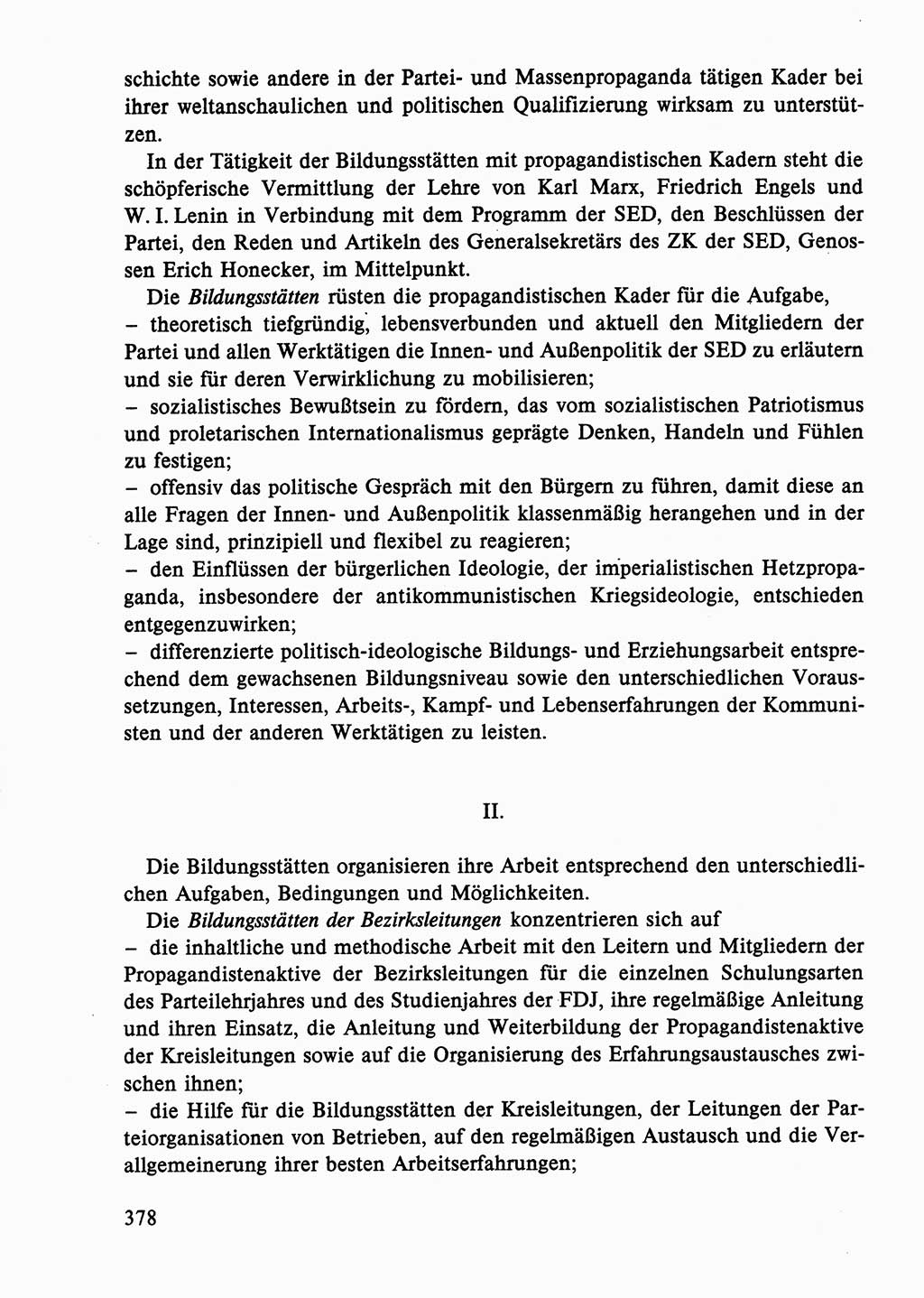 Dokumente der Sozialistischen Einheitspartei Deutschlands (SED) [Deutsche Demokratische Republik (DDR)] 1986-1987, Seite 378 (Dok. SED DDR 1986-1987, S. 378)