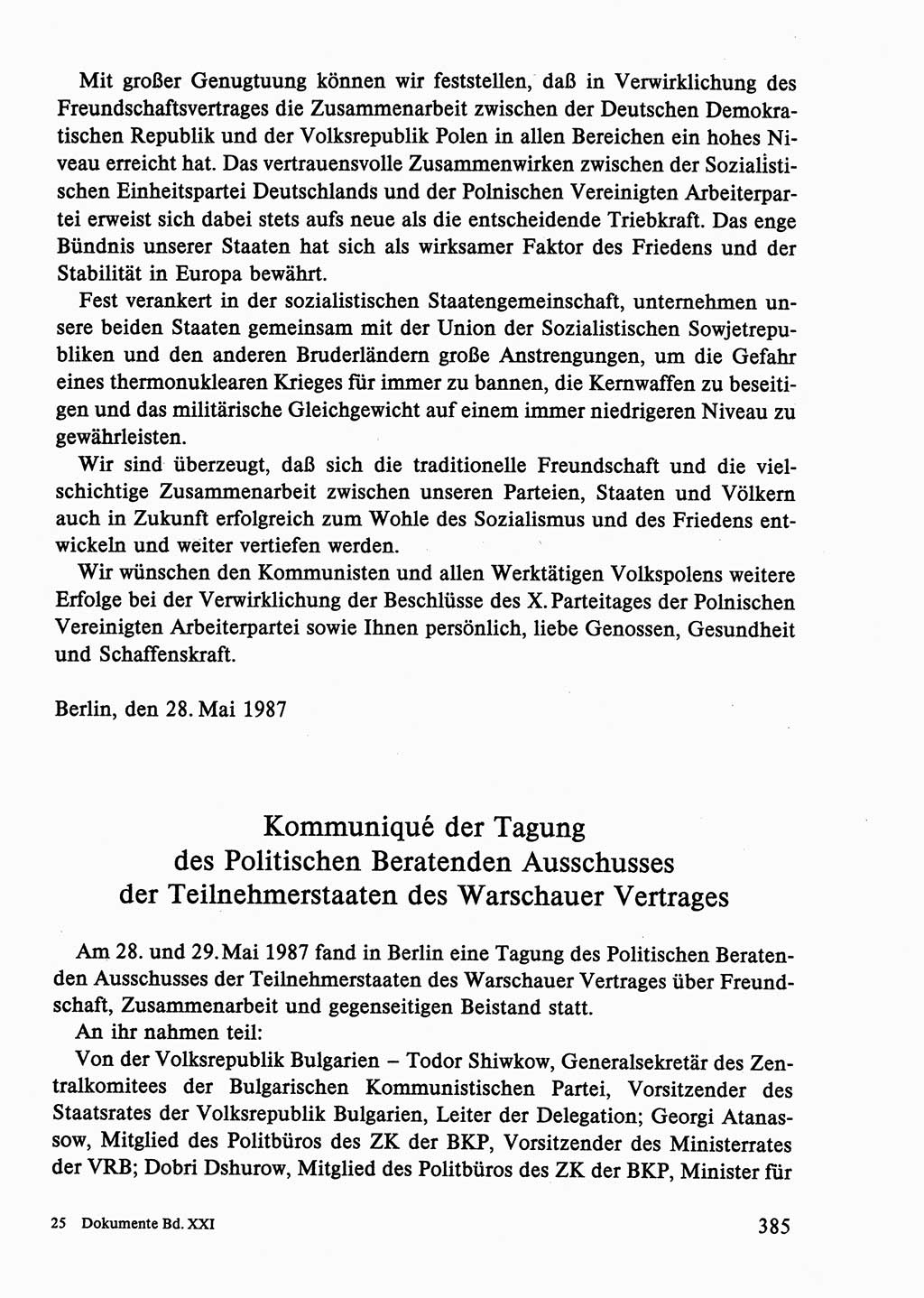 Dokumente der Sozialistischen Einheitspartei Deutschlands (SED) [Deutsche Demokratische Republik (DDR)] 1986-1987, Seite 385 (Dok. SED DDR 1986-1987, S. 385)