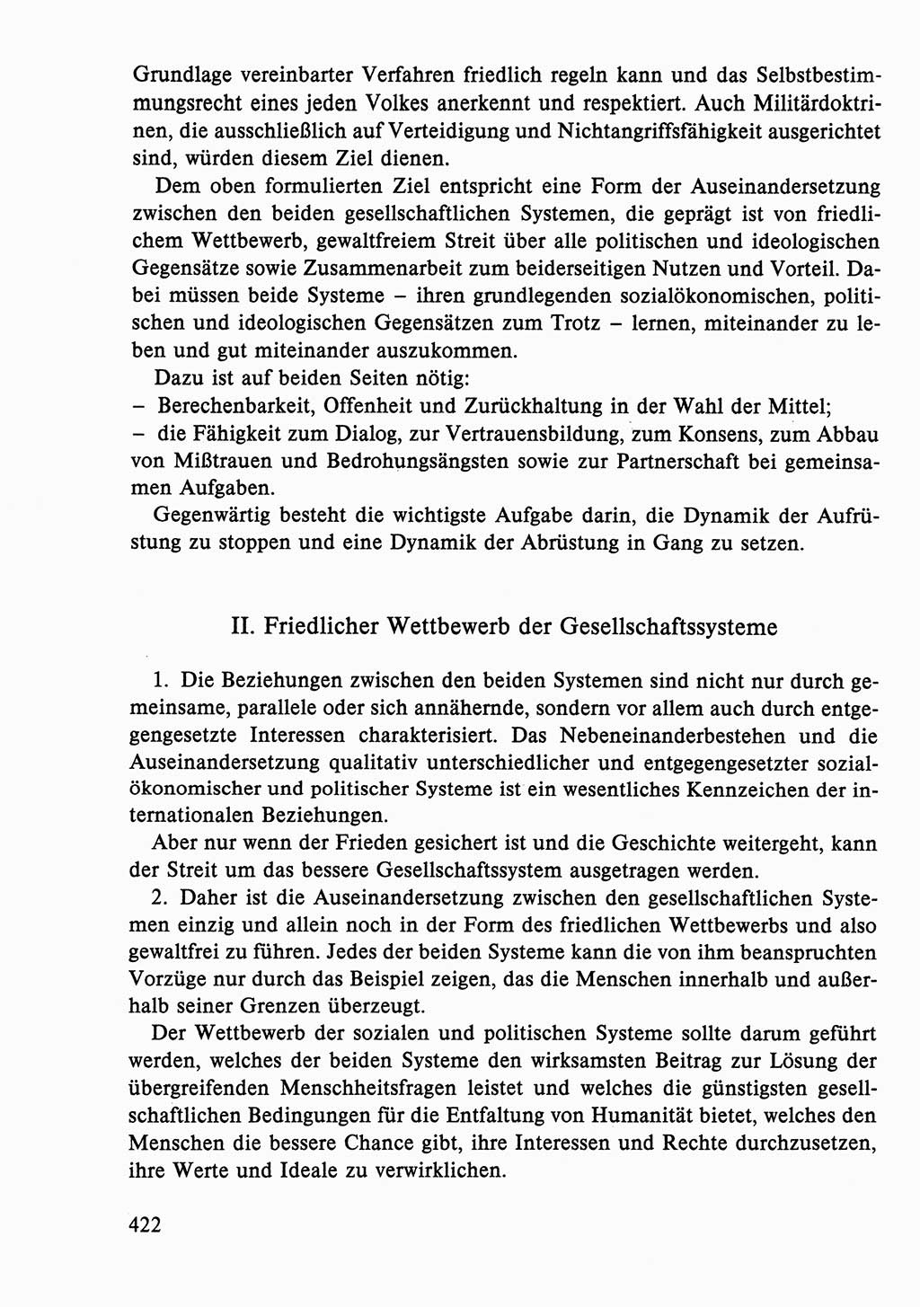 Dokumente der Sozialistischen Einheitspartei Deutschlands (SED) [Deutsche Demokratische Republik (DDR)] 1986-1987, Seite 422 (Dok. SED DDR 1986-1987, S. 422)