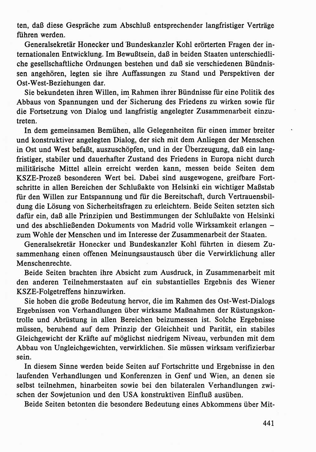 Dokumente der Sozialistischen Einheitspartei Deutschlands (SED) [Deutsche Demokratische Republik (DDR)] 1986-1987, Seite 441 (Dok. SED DDR 1986-1987, S. 441)