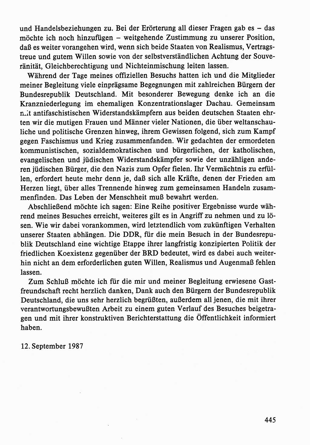 Dokumente der Sozialistischen Einheitspartei Deutschlands (SED) [Deutsche Demokratische Republik (DDR)] 1986-1987, Seite 445 (Dok. SED DDR 1986-1987, S. 445)