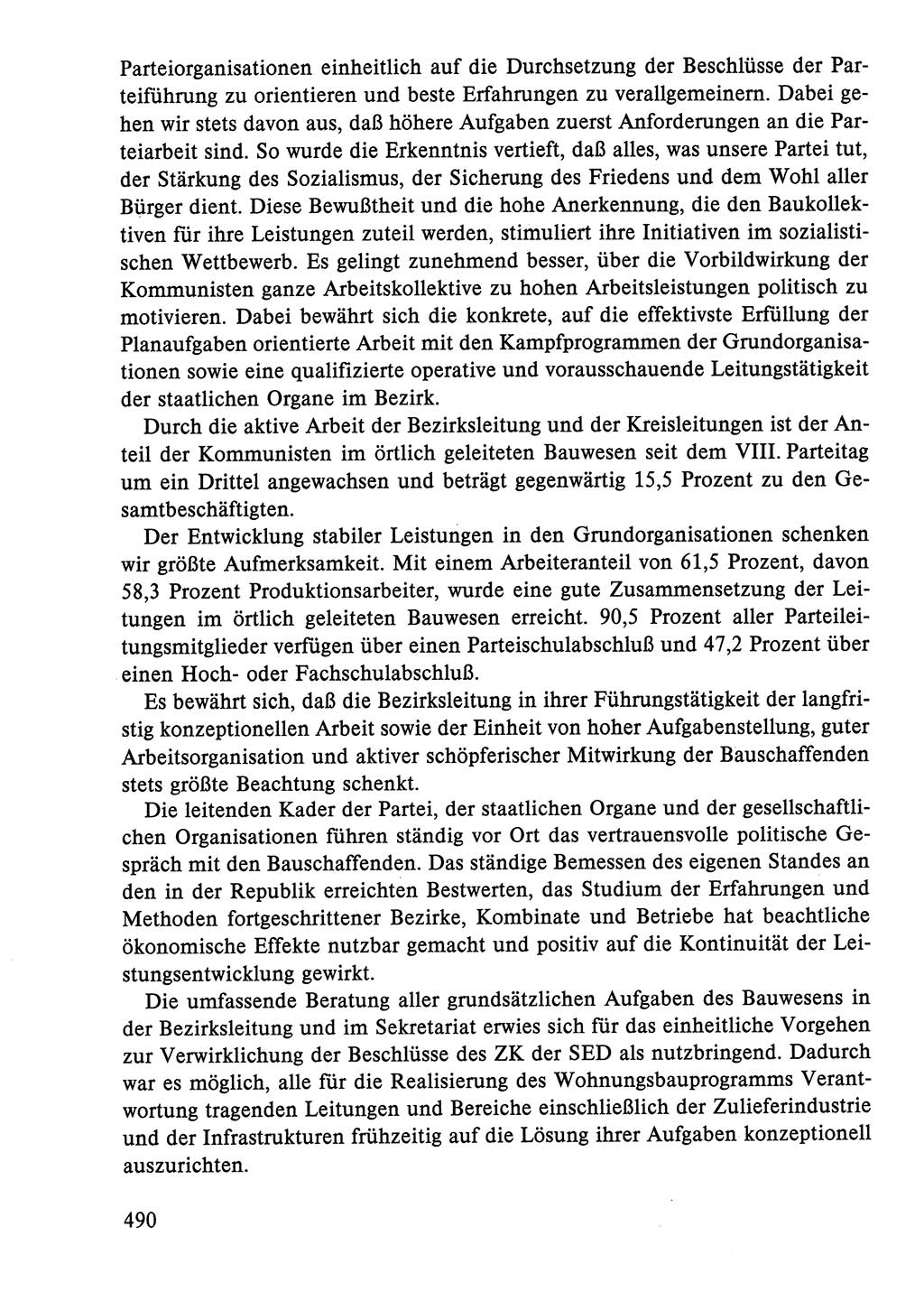 Dokumente der Sozialistischen Einheitspartei Deutschlands (SED) [Deutsche Demokratische Republik (DDR)] 1986-1987, Seite 490 (Dok. SED DDR 1986-1987, S. 490)