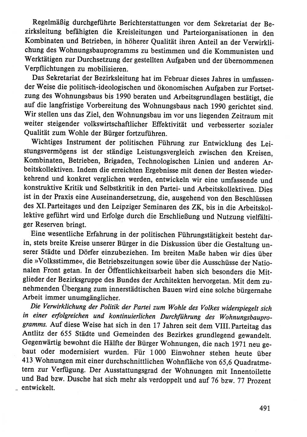 Dokumente der Sozialistischen Einheitspartei Deutschlands (SED) [Deutsche Demokratische Republik (DDR)] 1986-1987, Seite 491 (Dok. SED DDR 1986-1987, S. 491)