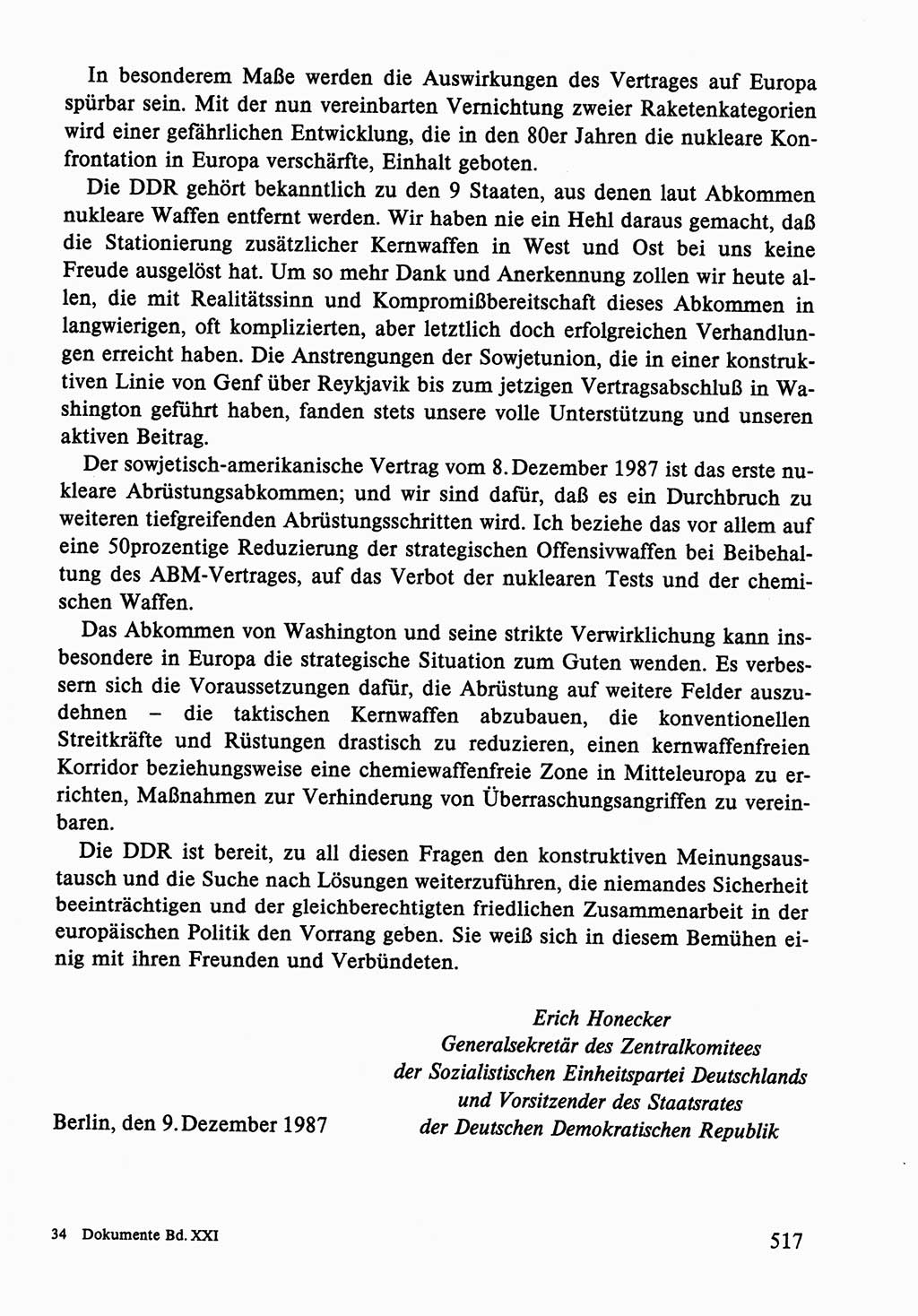 Dokumente der Sozialistischen Einheitspartei Deutschlands (SED) [Deutsche Demokratische Republik (DDR)] 1986-1987, Seite 517 (Dok. SED DDR 1986-1987, S. 517)