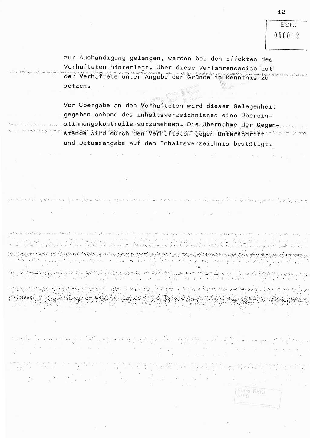 Fachschulabschlußarbeit Hauptmann Edwin Buhse (Abt. ⅩⅣ), Ministerium für Staatssicherheit (MfS) [Deutsche Demokratische Republik (DDR)], Abteilung ⅩⅣ, o.D., o.O, o.J., ca. 1986 wg. Bez. DA 2/86, Seite 12 (FS-Abschl.-Arb. MfS DDR Abt. ⅩⅣ 1986, S. 12)
