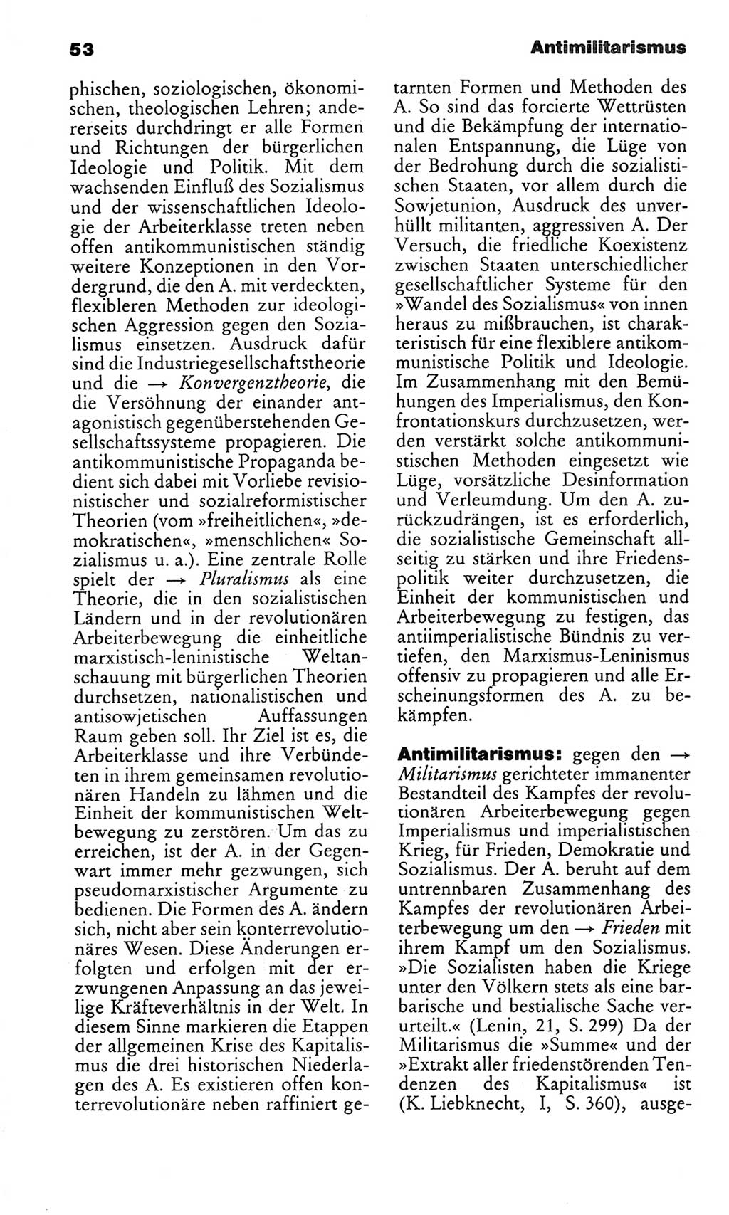 Kleines politisches Wörterbuch [Deutsche Demokratische Republik (DDR)] 1986, Seite 53 (Kl. pol. Wb. DDR 1986, S. 53)