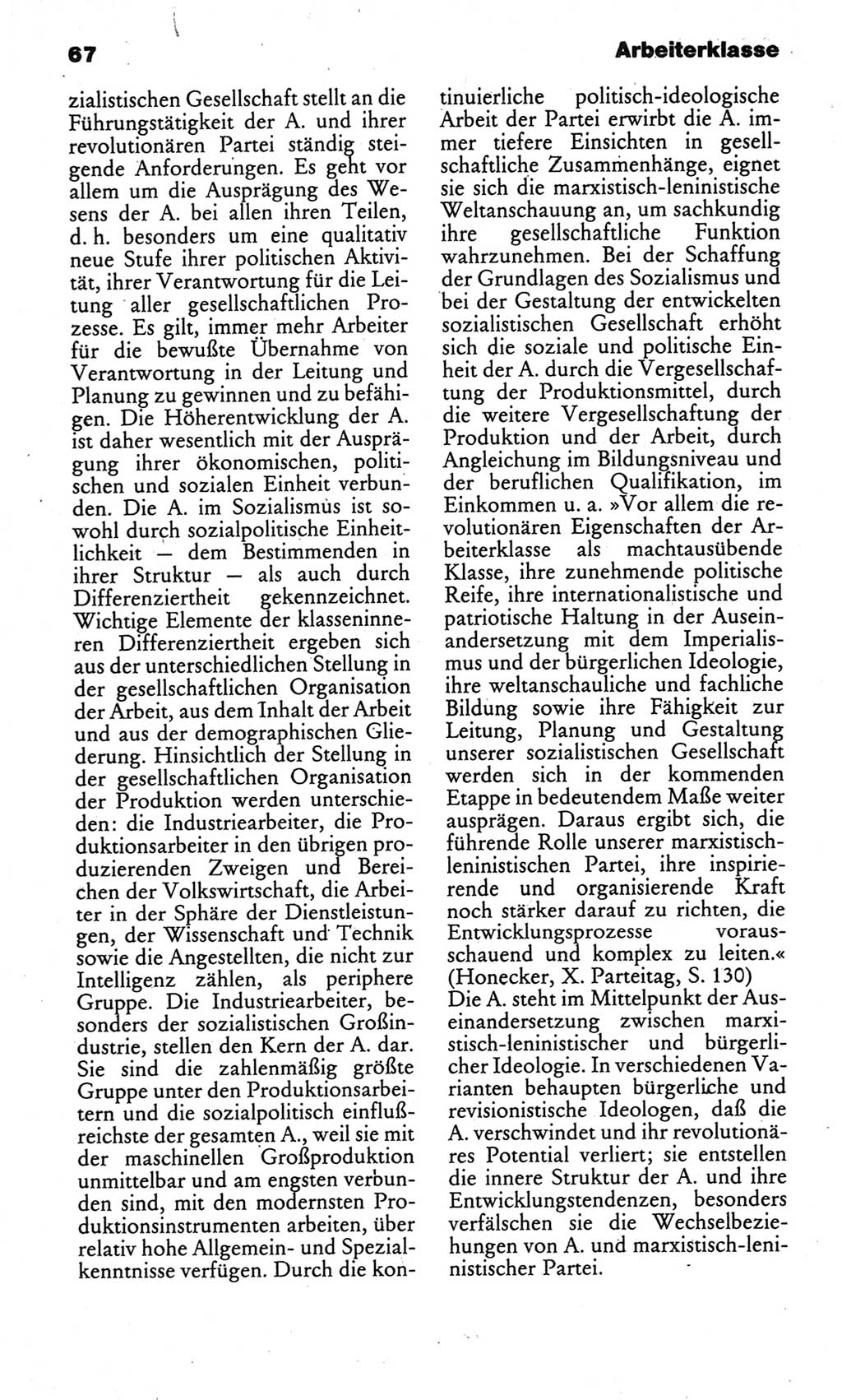 Kleines politisches Wörterbuch [Deutsche Demokratische Republik (DDR)] 1986, Seite 67 (Kl. pol. Wb. DDR 1986, S. 67)