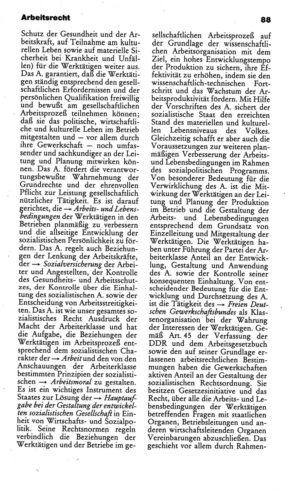 Kleines politisches Wörterbuch [Deutsche Demokratische Republik (DDR)] 1986, Seite 88 (Kl. pol. Wb. DDR 1986, S. 88)