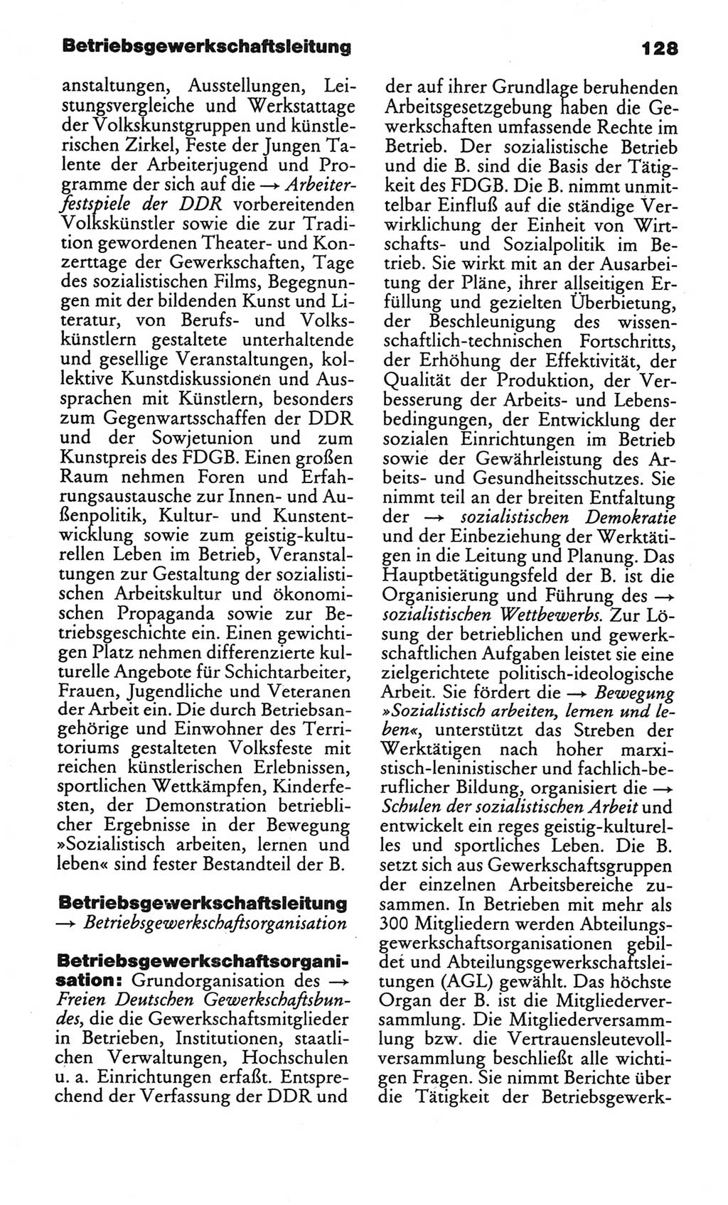 Kleines politisches Wörterbuch [Deutsche Demokratische Republik (DDR)] 1986, Seite 128 (Kl. pol. Wb. DDR 1986, S. 128)