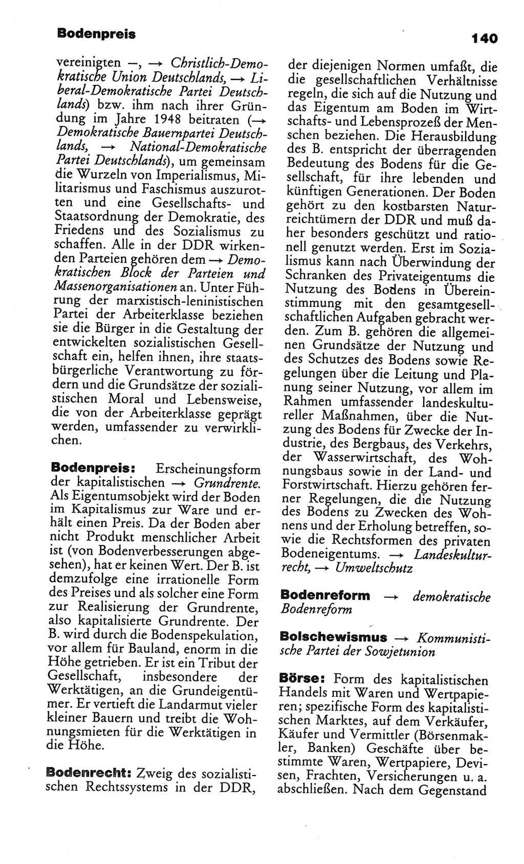Kleines politisches Wörterbuch [Deutsche Demokratische Republik (DDR)] 1986, Seite 140 (Kl. pol. Wb. DDR 1986, S. 140)