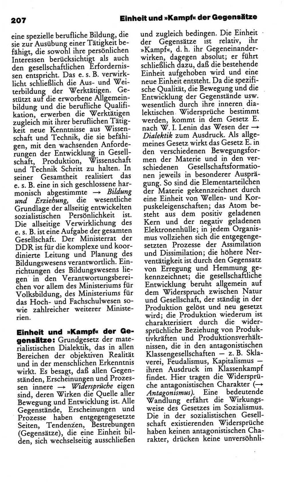 Kleines politisches Wörterbuch [Deutsche Demokratische Republik (DDR)] 1986, Seite 207 (Kl. pol. Wb. DDR 1986, S. 207)