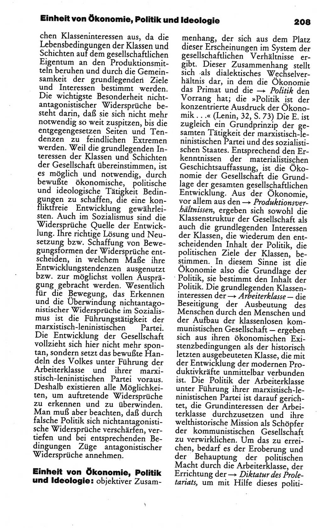 Kleines politisches Wörterbuch [Deutsche Demokratische Republik (DDR)] 1986, Seite 208 (Kl. pol. Wb. DDR 1986, S. 208)