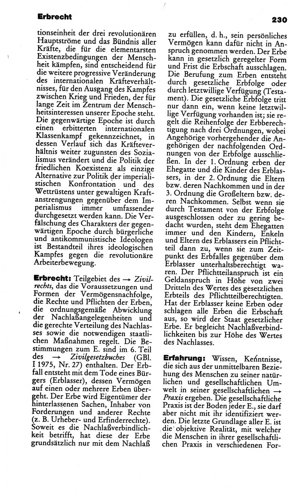 Kleines politisches Wörterbuch [Deutsche Demokratische Republik (DDR)] 1986, Seite 230 (Kl. pol. Wb. DDR 1986, S. 230)