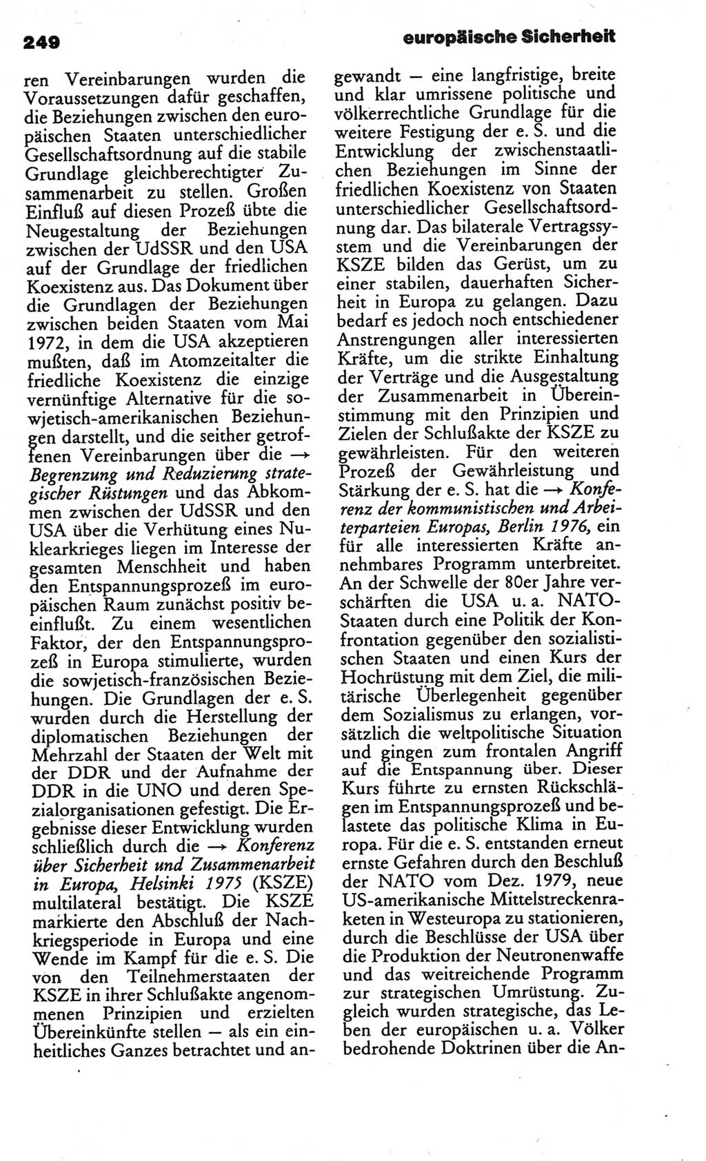 Kleines politisches Wörterbuch [Deutsche Demokratische Republik (DDR)] 1986, Seite 249 (Kl. pol. Wb. DDR 1986, S. 249)
