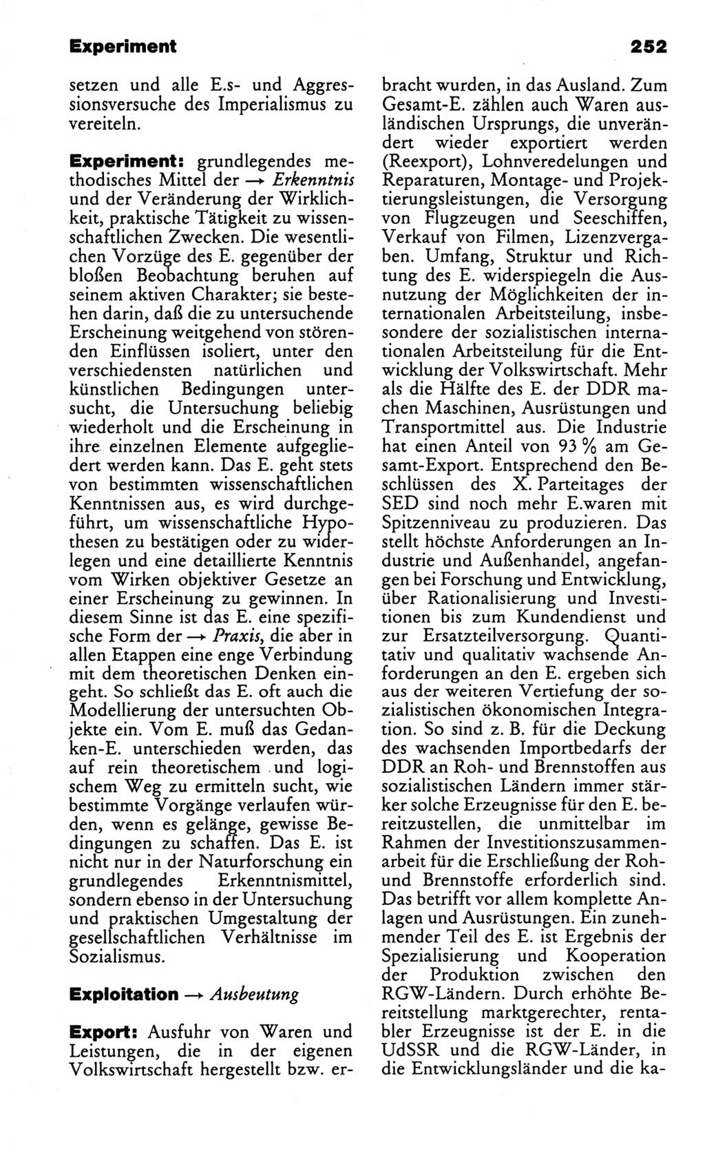 Kleines politisches Wörterbuch [Deutsche Demokratische Republik (DDR)] 1986, Seite 252 (Kl. pol. Wb. DDR 1986, S. 252)